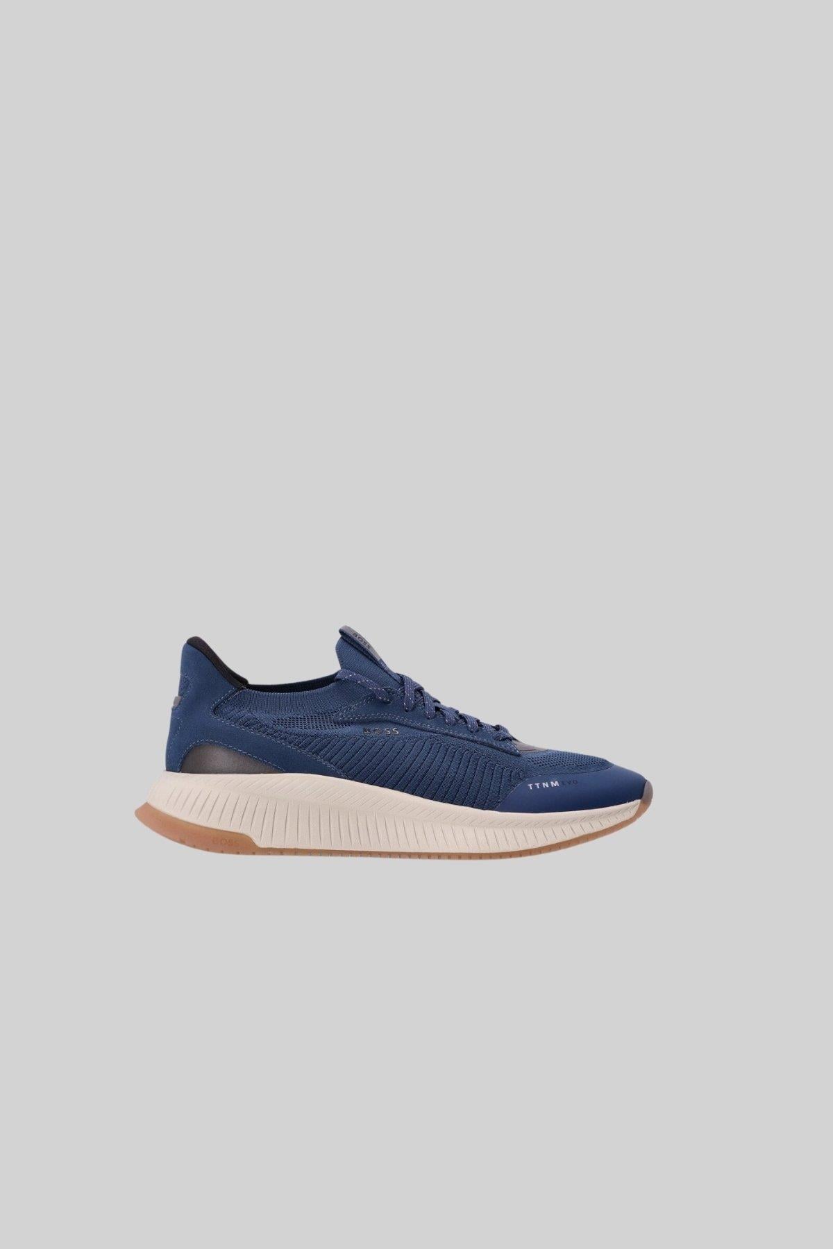 Boss Erkek Titanium Evo Bağcıklı Marka Logolu Spor Stil Sneaker Lacivert