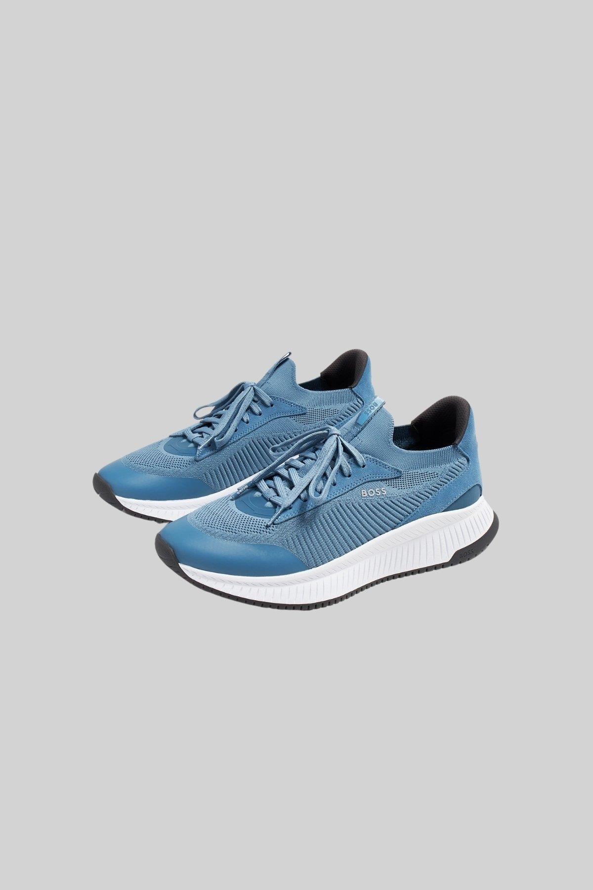 Boss Erkek Titanium Evo Bağcıklı Marka Logolu Spor Stil Sneaker Lacivert