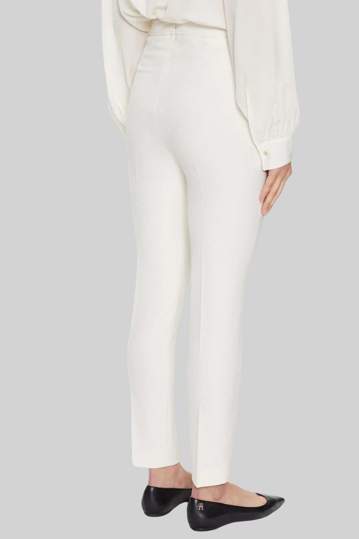Boss Kadın Regular Fit Kumaş Pantolon Beyaz