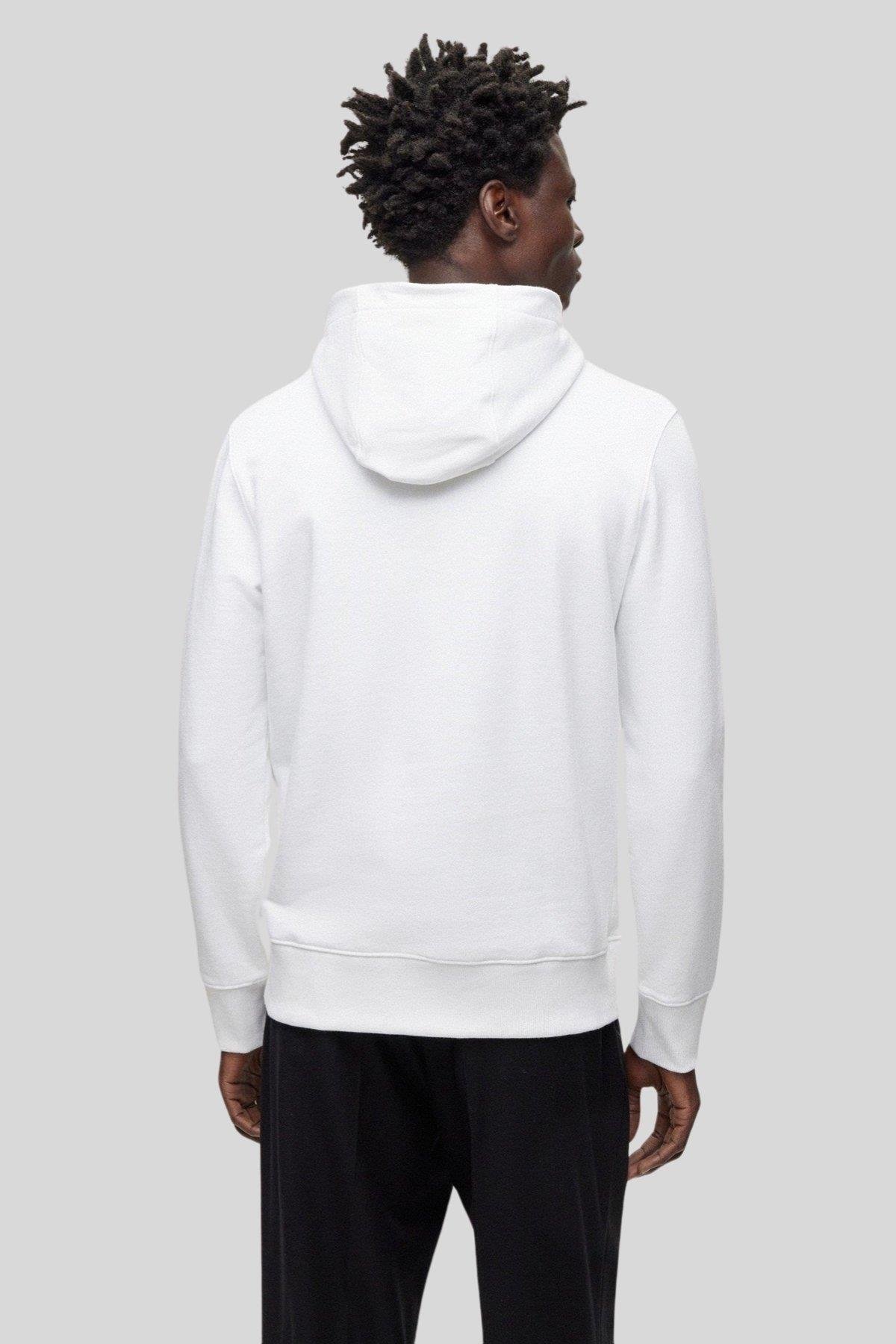 Boss Kapüşonlu Regular Fit Erkek Sweatshirt Beyaz