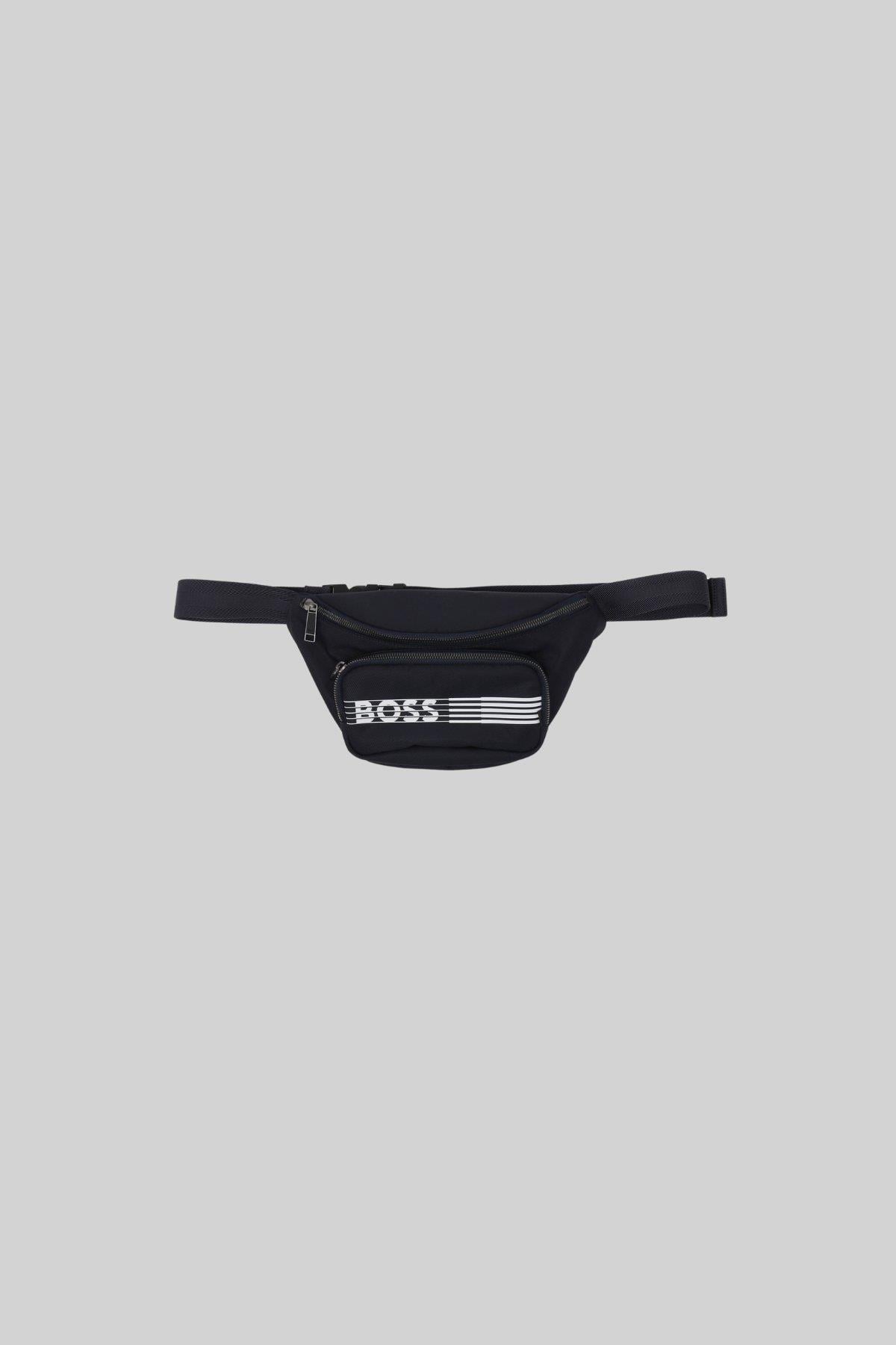 Boss Marka Logololu Catch 2.0 Erkek Bel Çantası Mavi