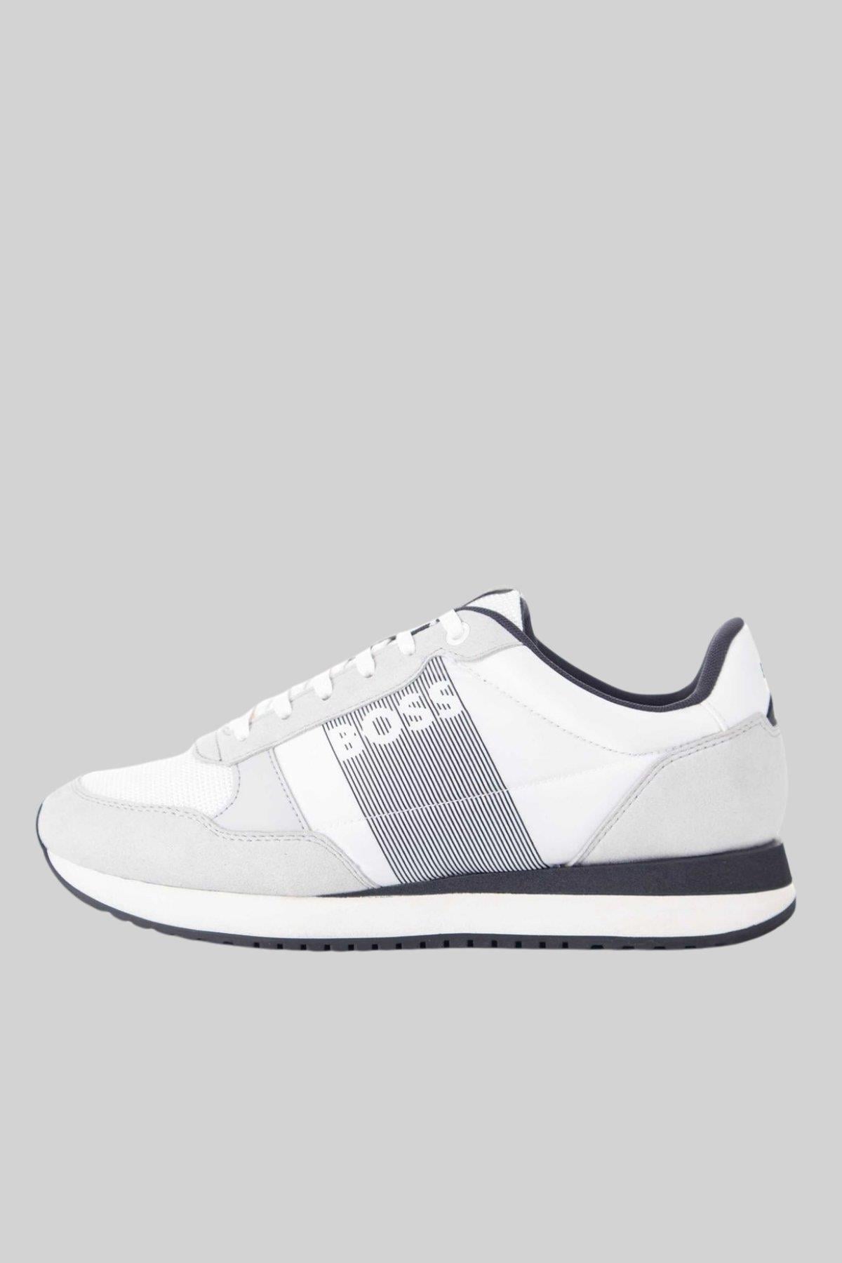 Boss Marka Logolu Kaı Runner Erkek Sneaker Beyaz