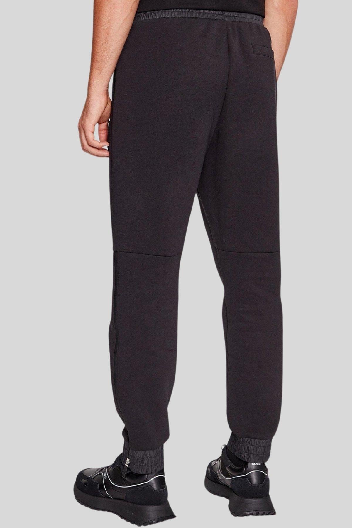 Boss Marka Logolu Pamuklu Normal Kalıp Erkek Jeans Siyah