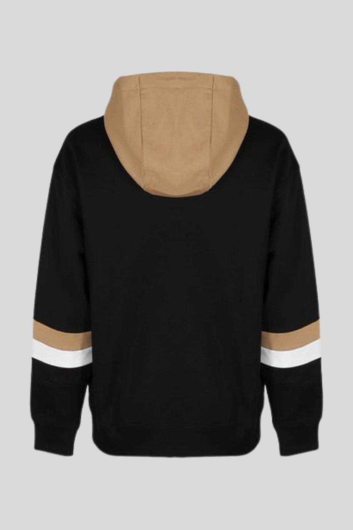 Boss Oversize Kapüşonlu Erkek Sweatshirt Siyah