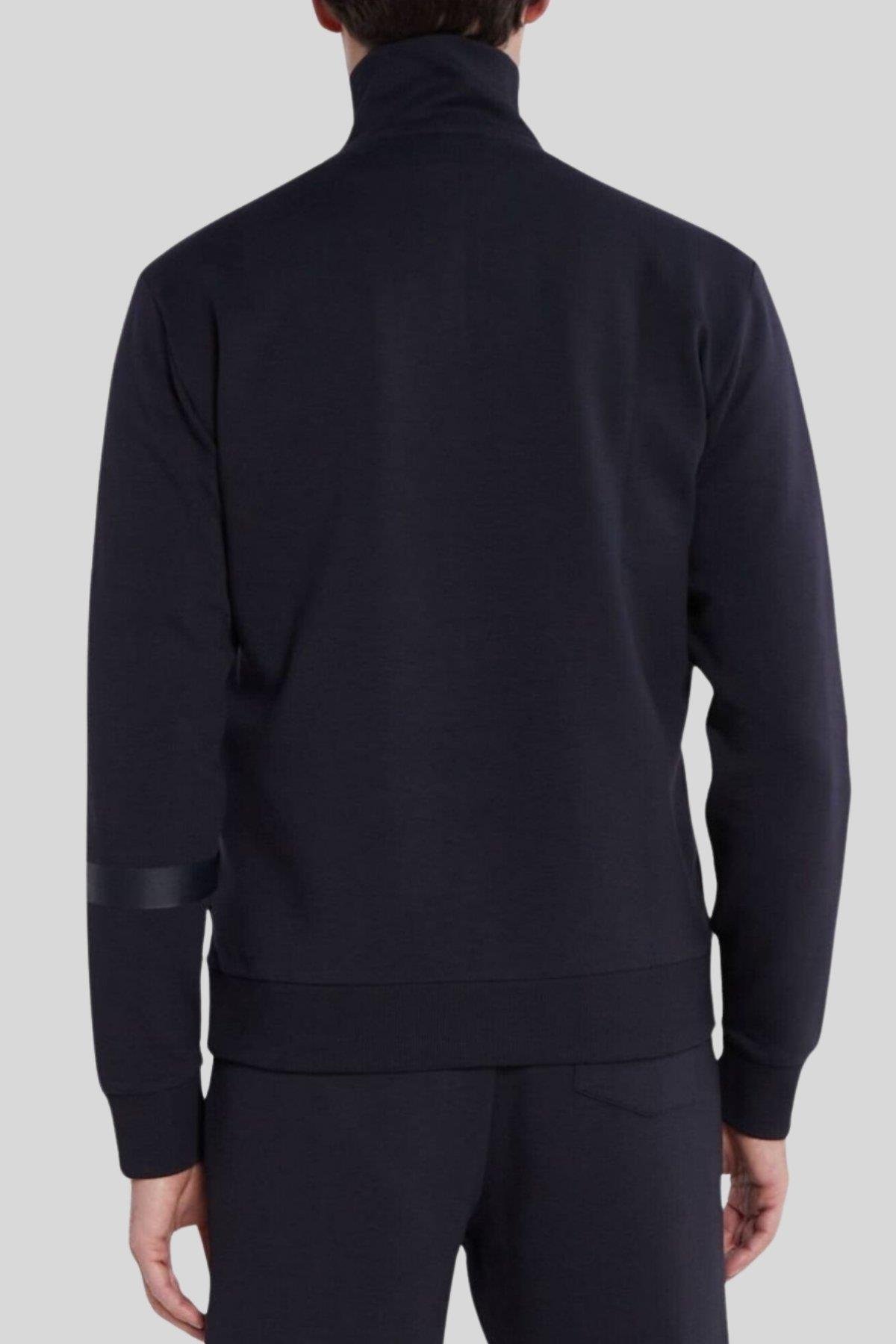 Boss Regular Fit Dik Yaka  Erkek Sweatshirt Mavi 402