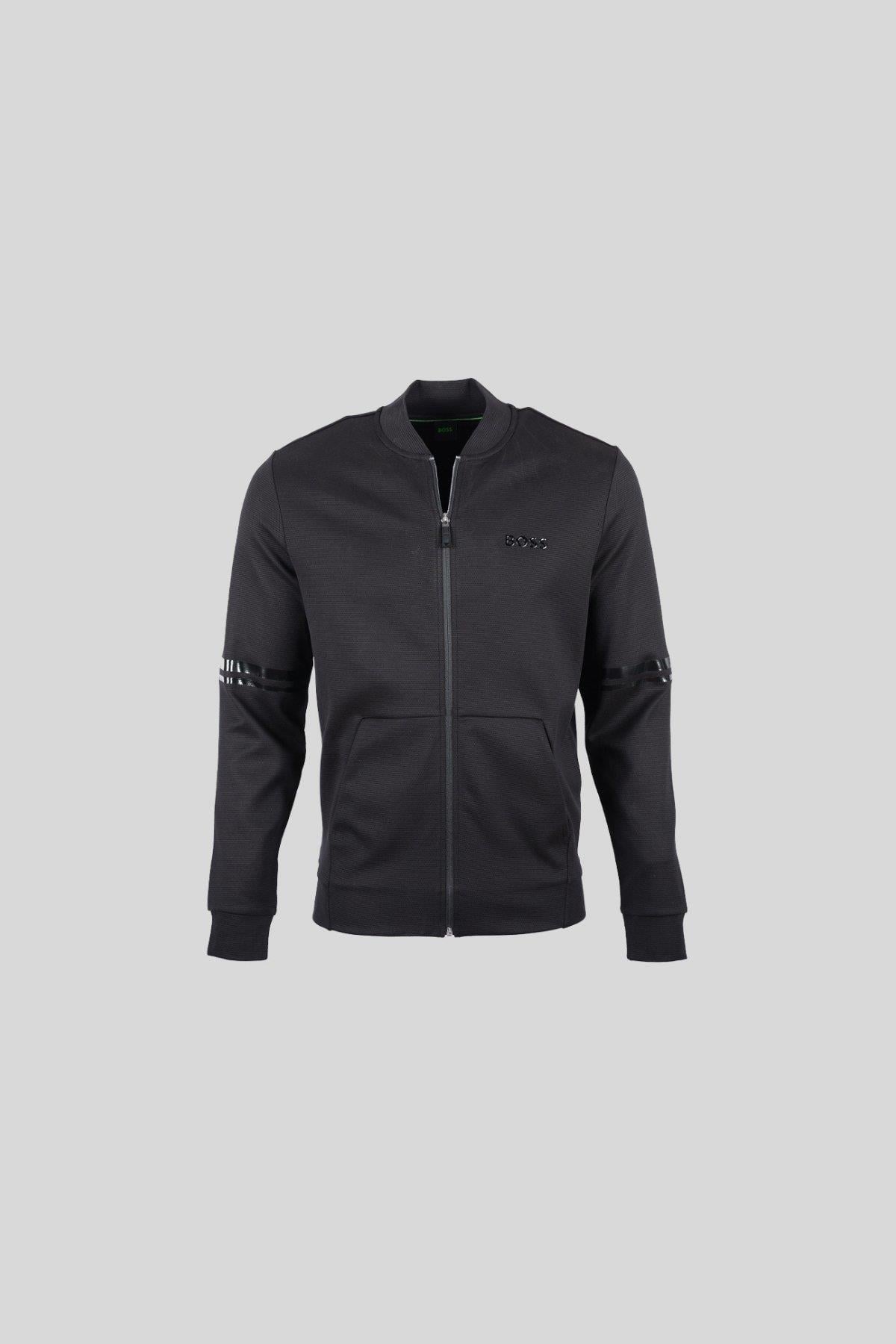 Boss Regular Fit Erkek Spor Ceket Siyah