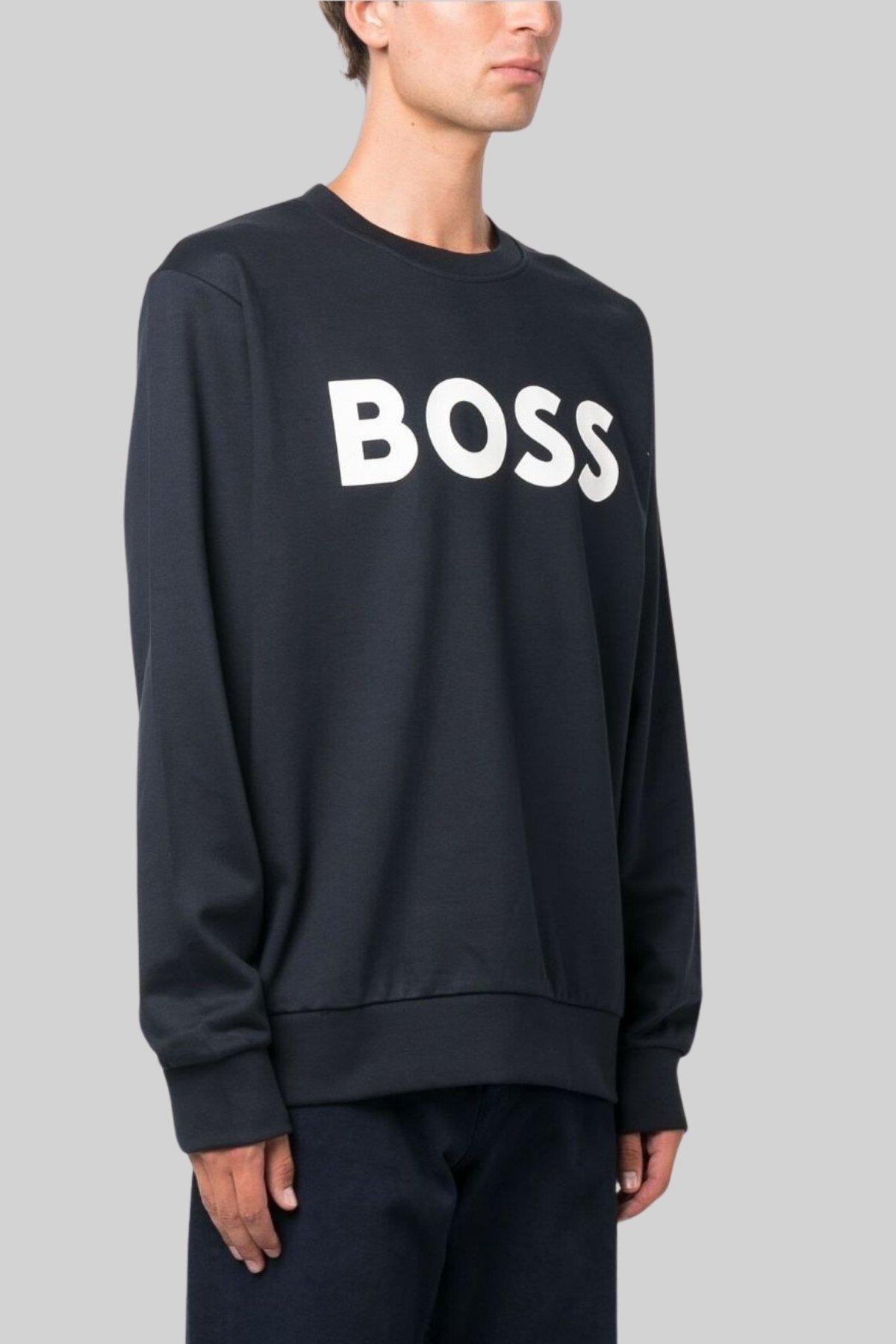 Boss Regular Fit Erkek Sweatshirt Lacivert