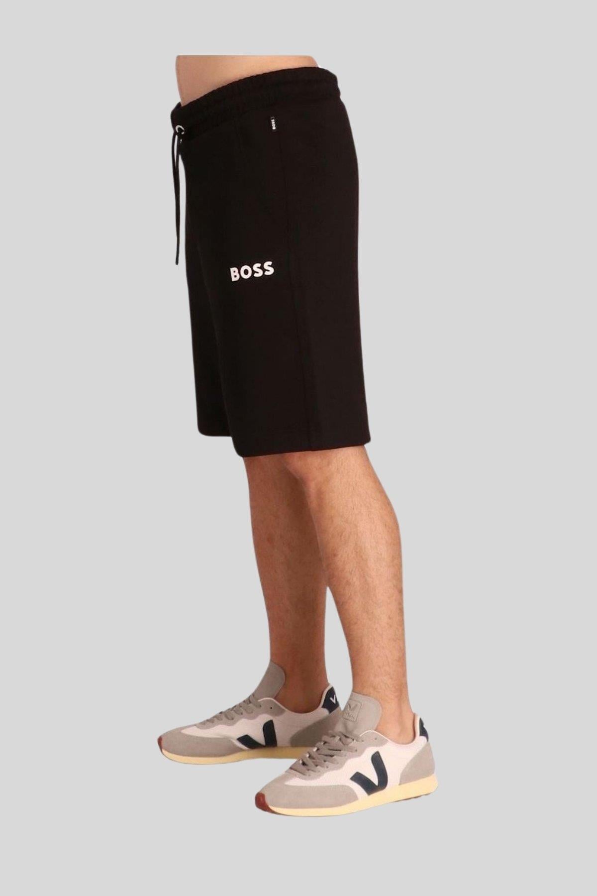 Boss Regular Fit Marka Logolu Erkek Şort Siyah