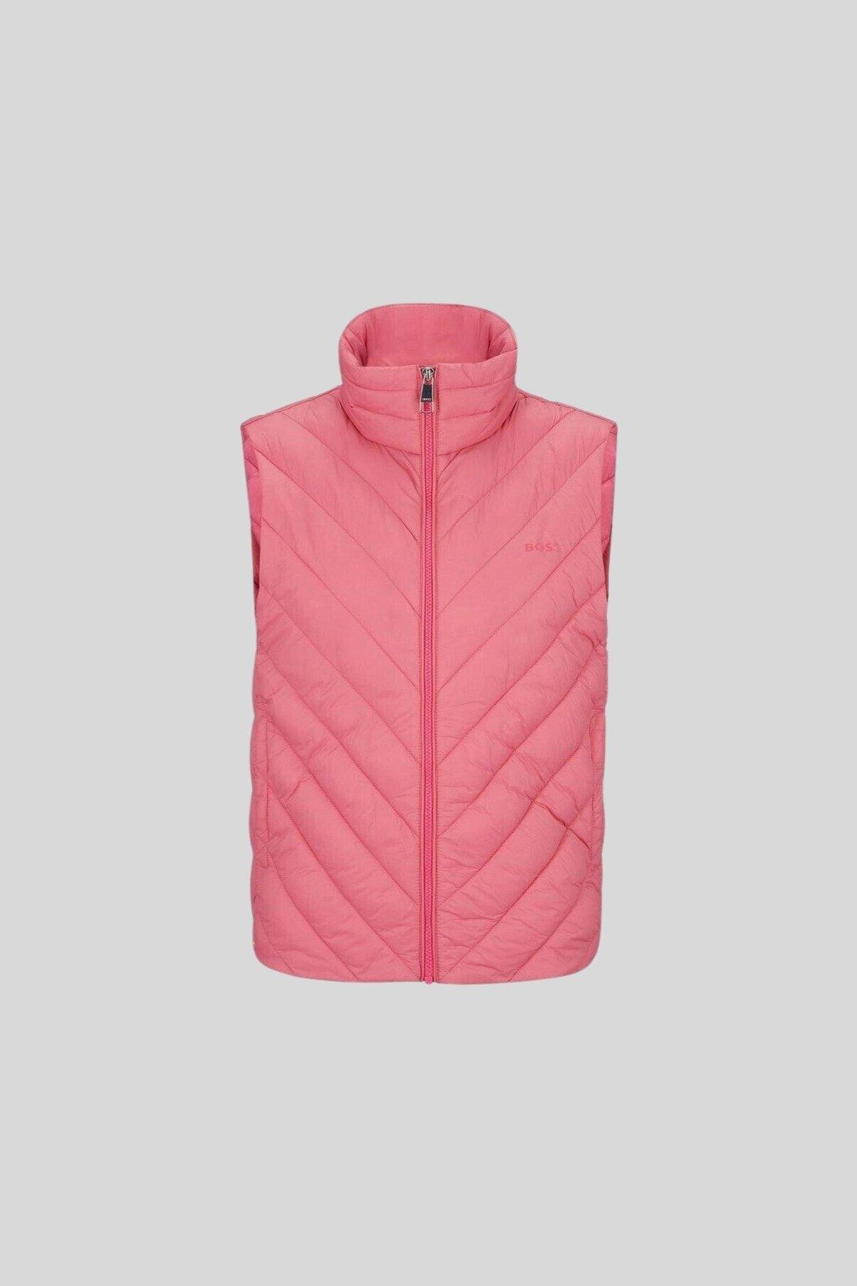 Boss Regular Fit Yelek Pembe