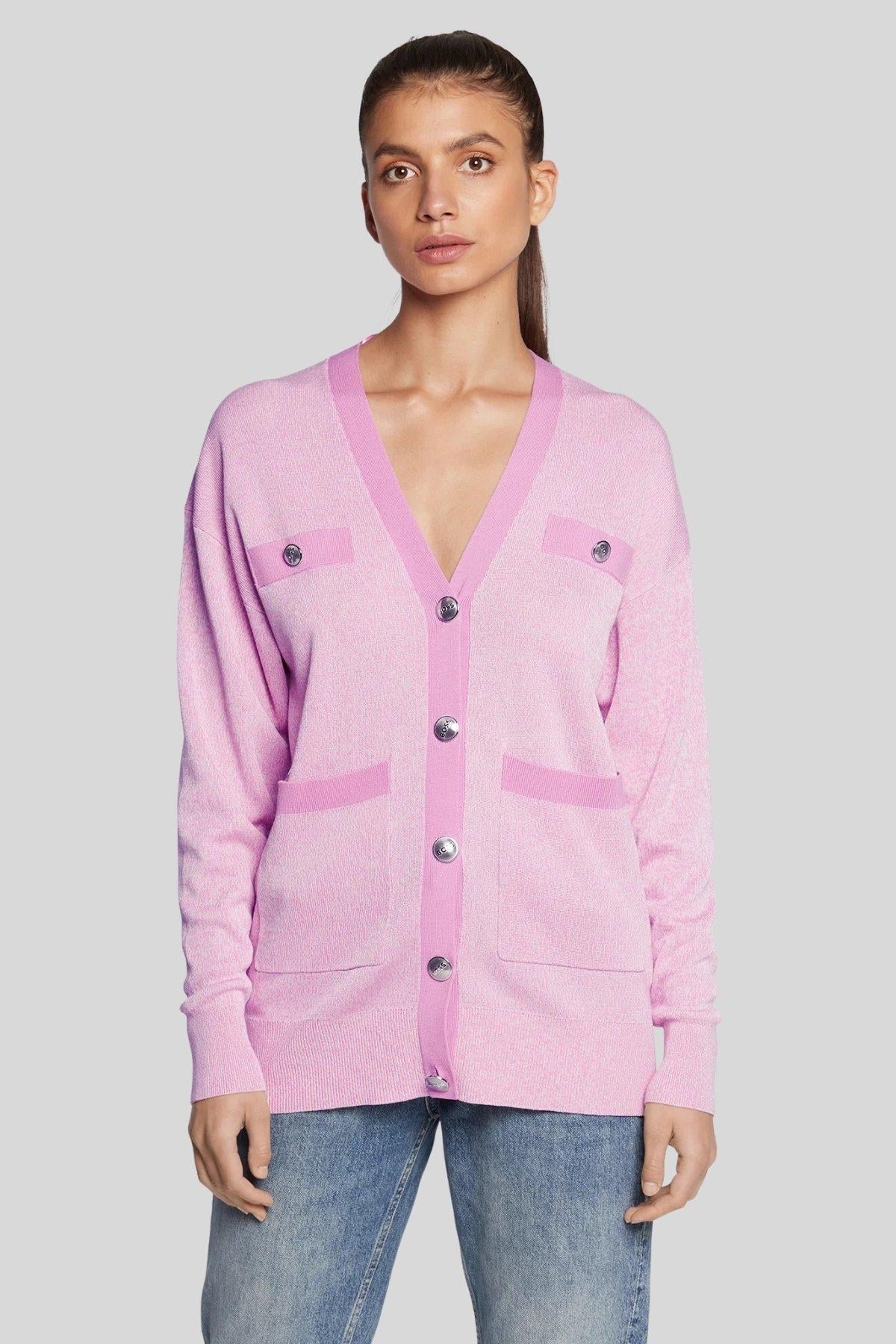 Boss Relaxed Fit Kadın Hırka Çok Renkli