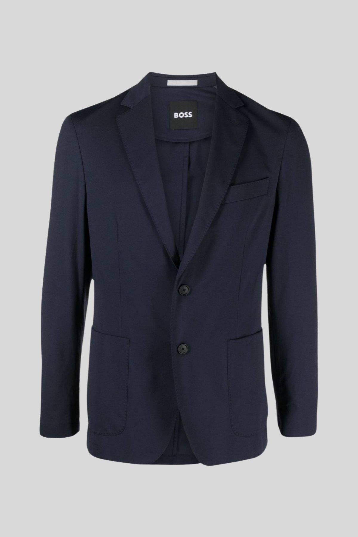Boss Slim Fit Erkek Blazer Lacivert