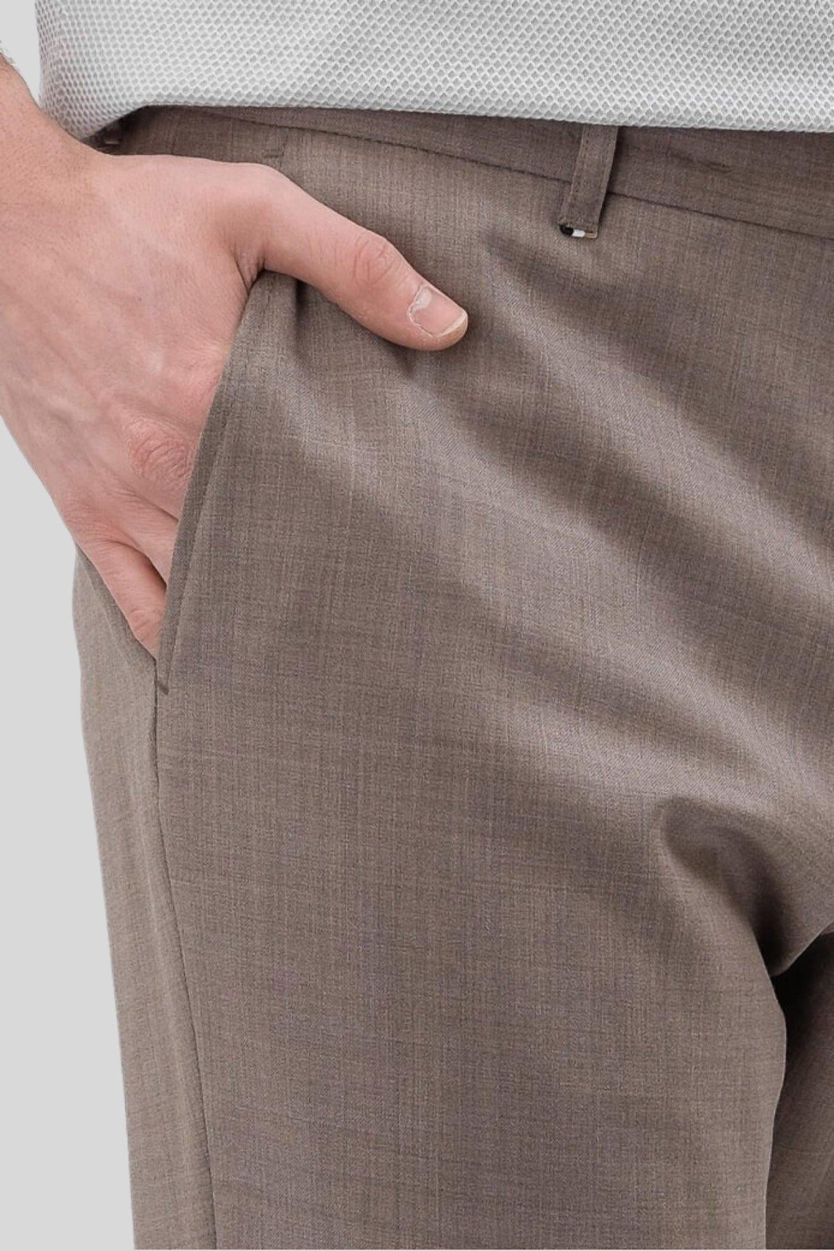 Boss Slim Fit Erkek Pantolon Bej