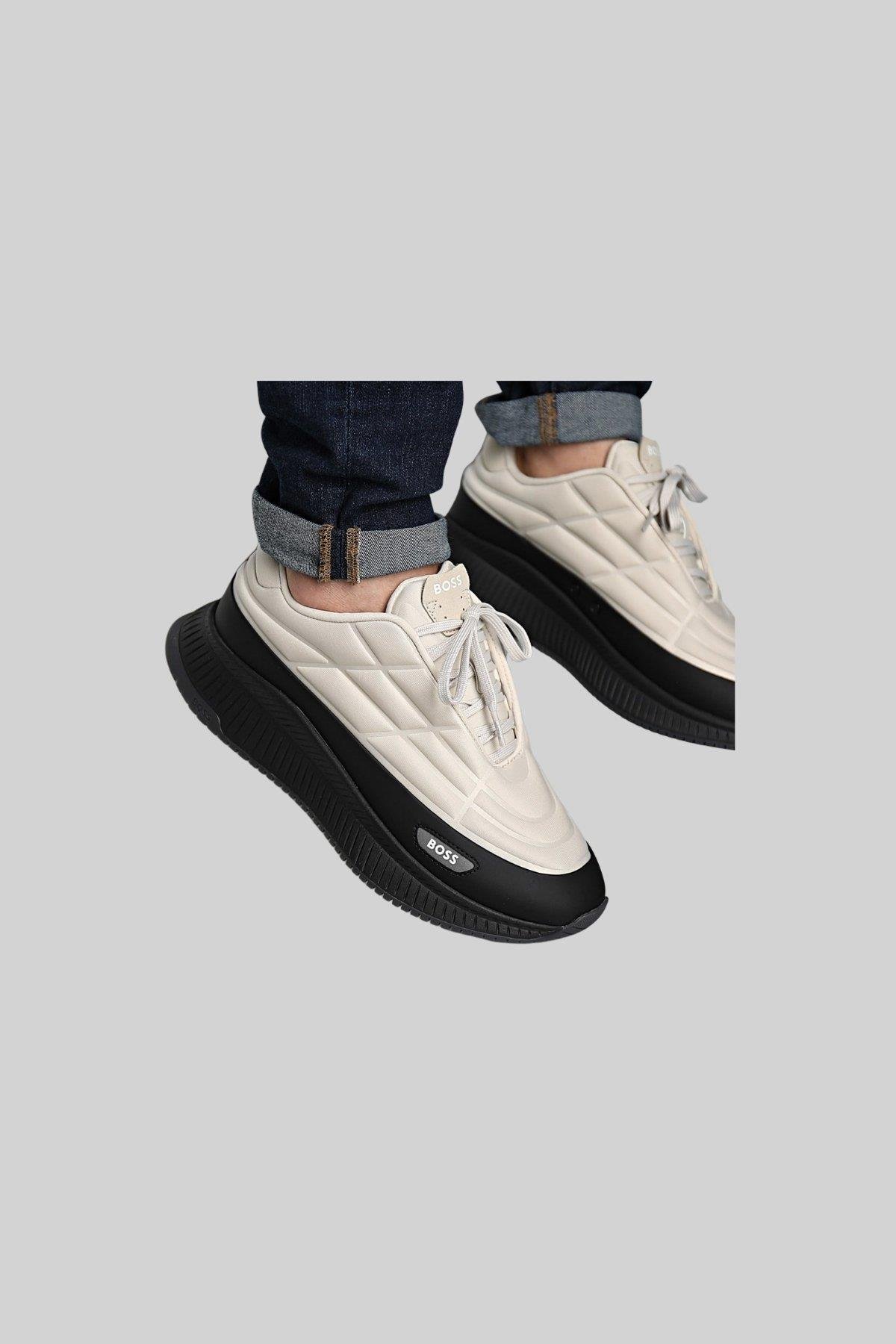 Boss Titanyum Evo Runner Erkek Sneaker Bej