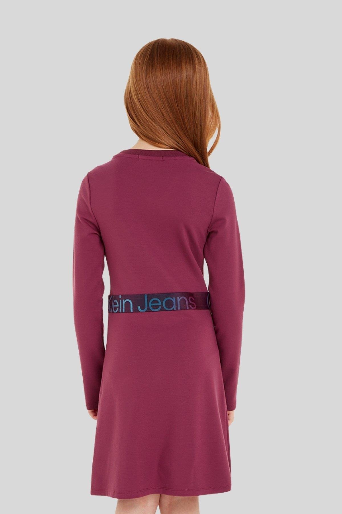 Calvin Klein Kız Çocuk Elbise Mor