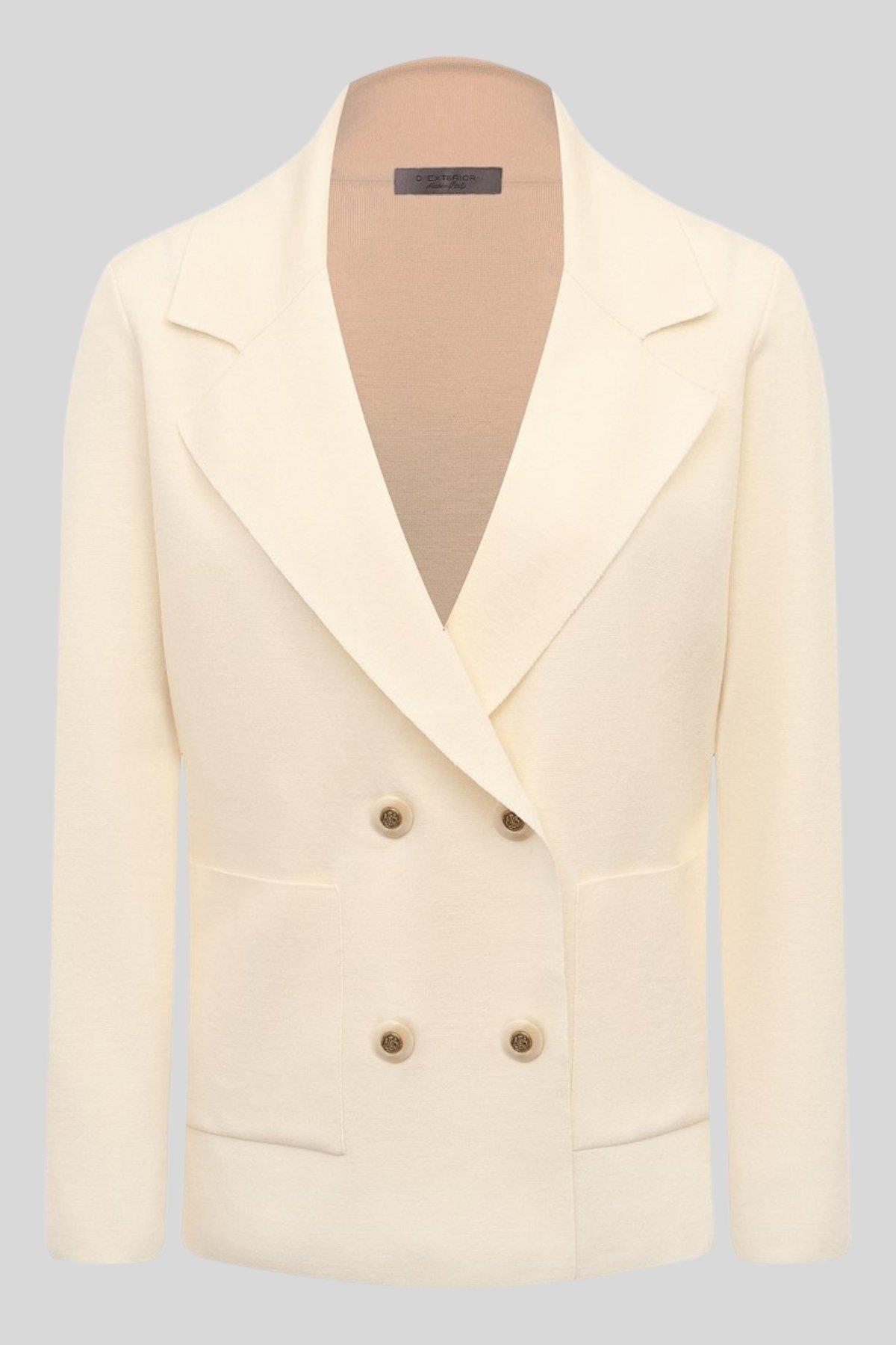 D.Exterior Kadın Blazer Ceket Krem