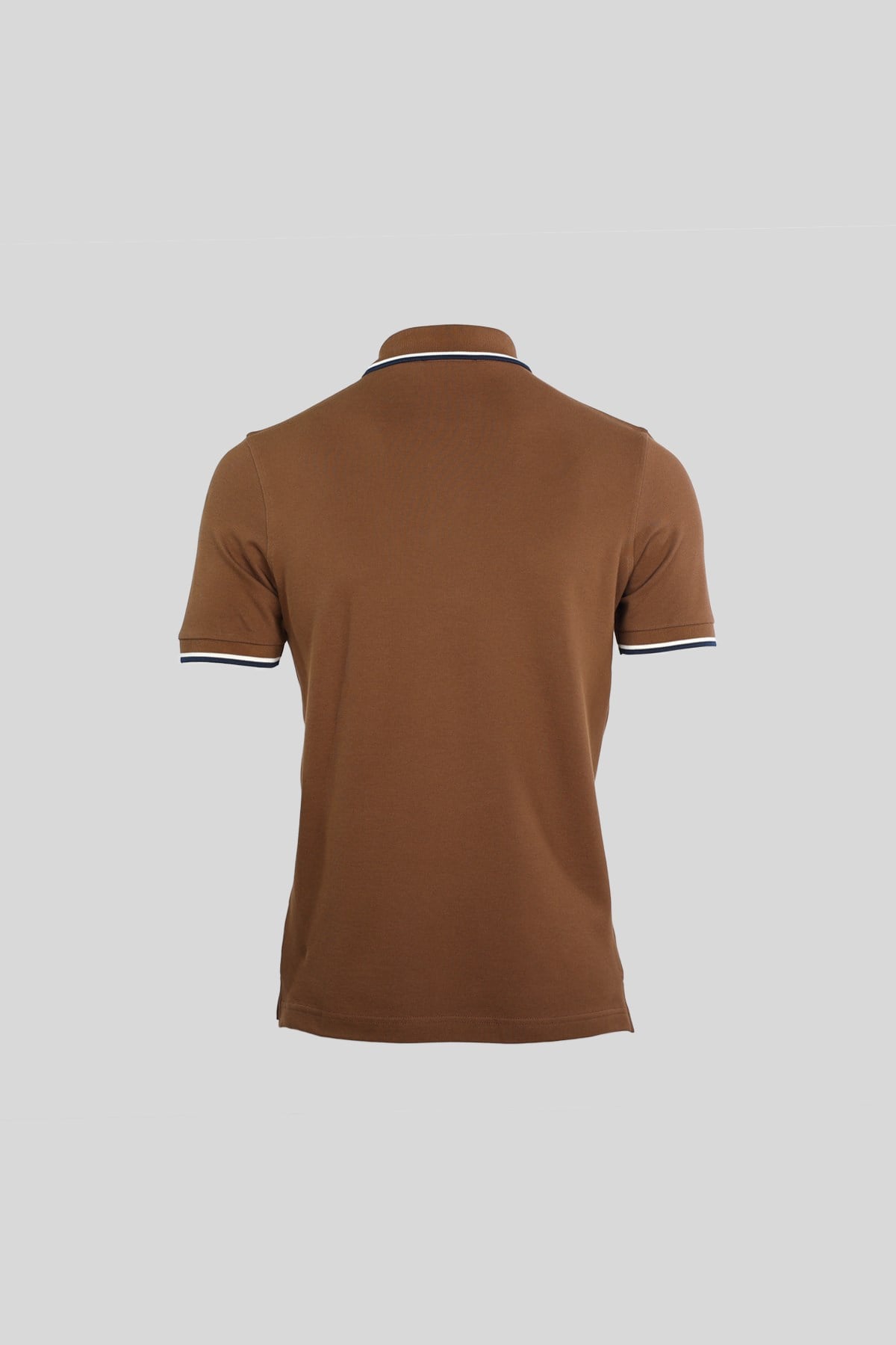 Erkek Çift Çizgili Kol Bantlı Polo Yaka T-Shirt