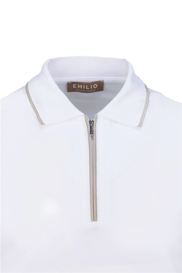 Erkek Fermuarlı Polo Yaka T-Shirt