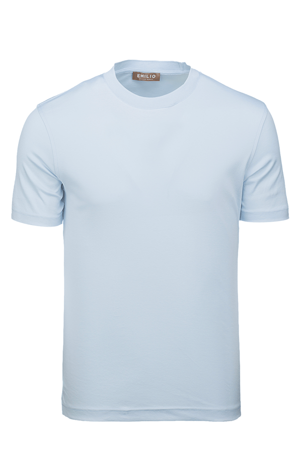 Erkek kol Bantlı Bisiklet Yaka T-Shirt