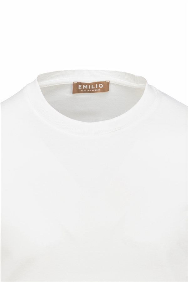 Erkek kol Bantlı Bisiklet Yaka T-Shirt