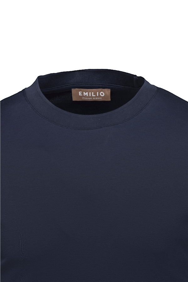 Erkek kol Bantlı Bisiklet Yaka T-Shirt