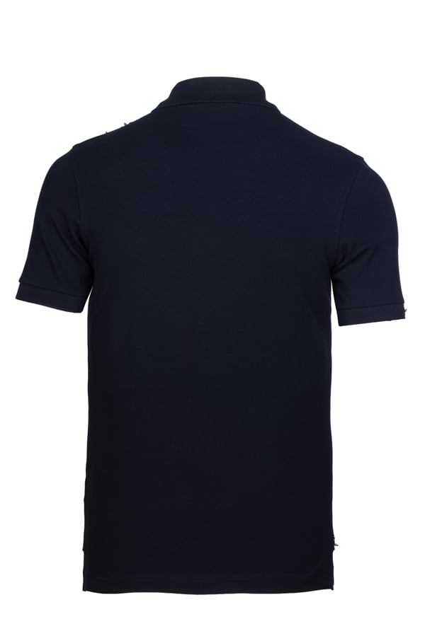 Erkek Kol Bantlı Boncuk İşleme Polo Yaka Erkek T-Shirt