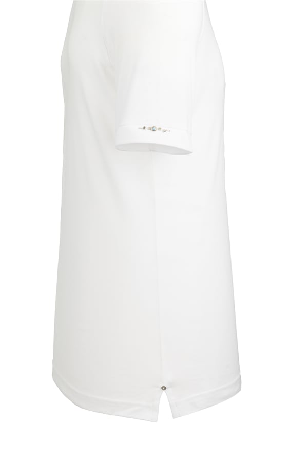 Erkek Kol Bantlı Boncuk İşleme Polo Yaka Erkek T-Shirt
