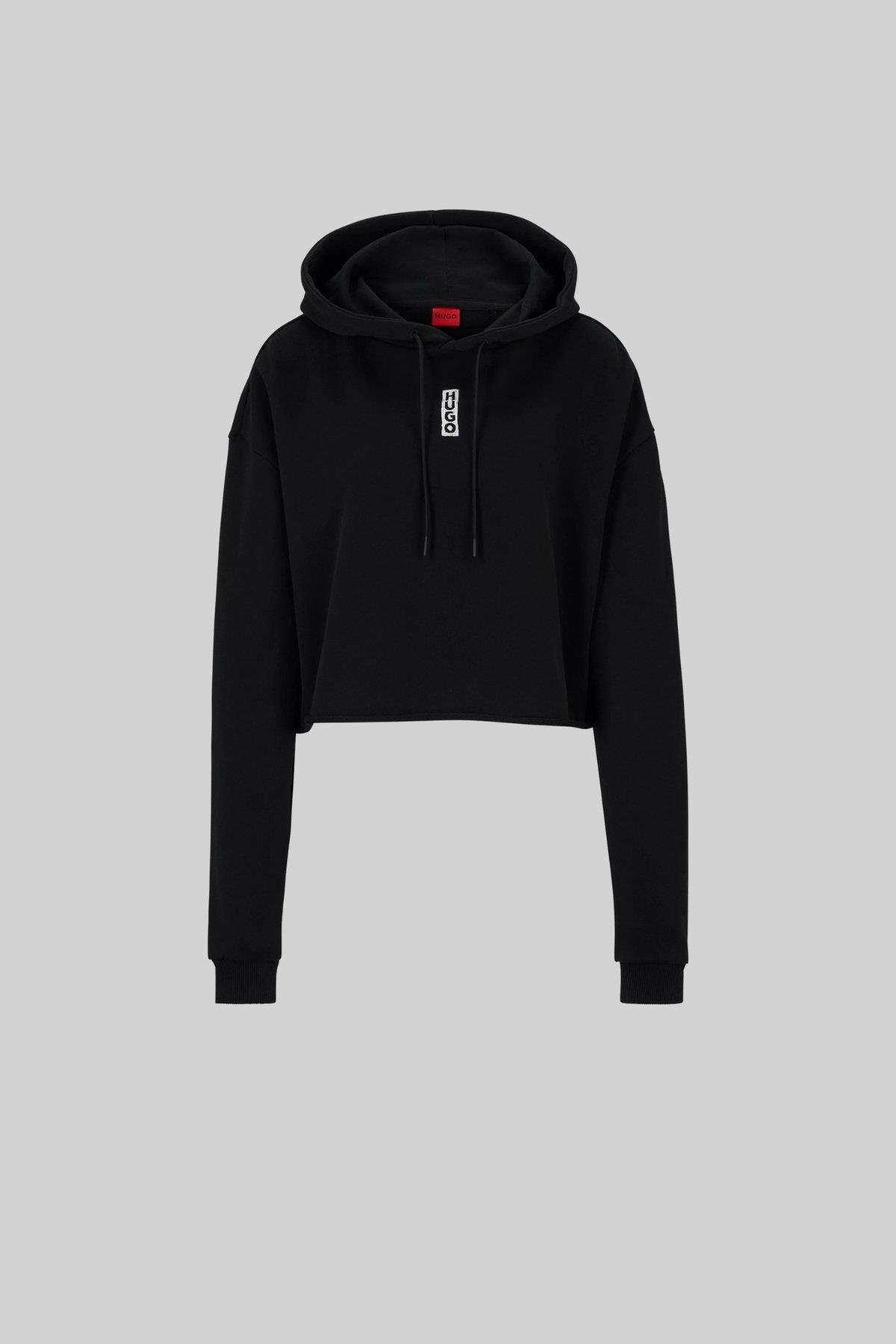 Hugo Boss Kapüşonlu Kadın Sweatshirt Siyah
