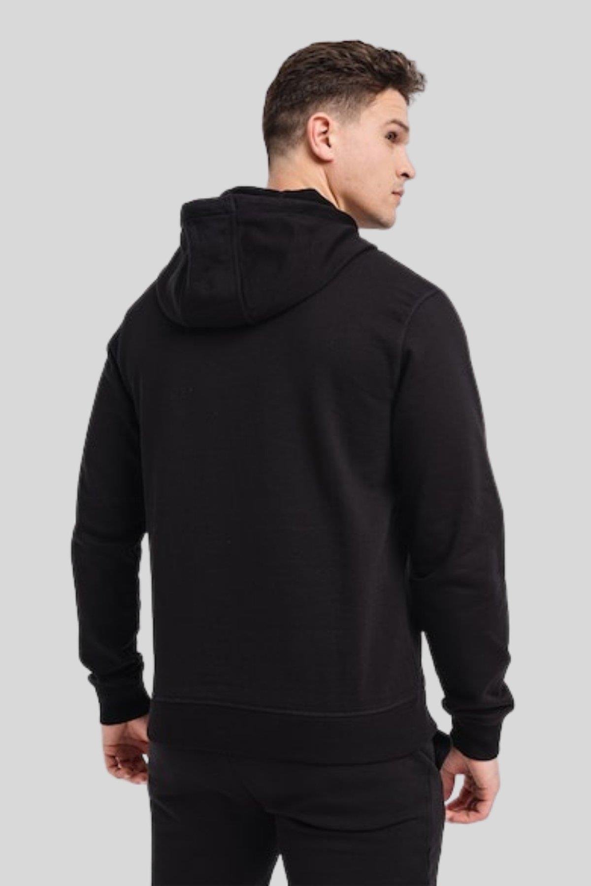 Hugo Boss Regular Fit Kapüşonlu Erkek Sweatshirt Siyah