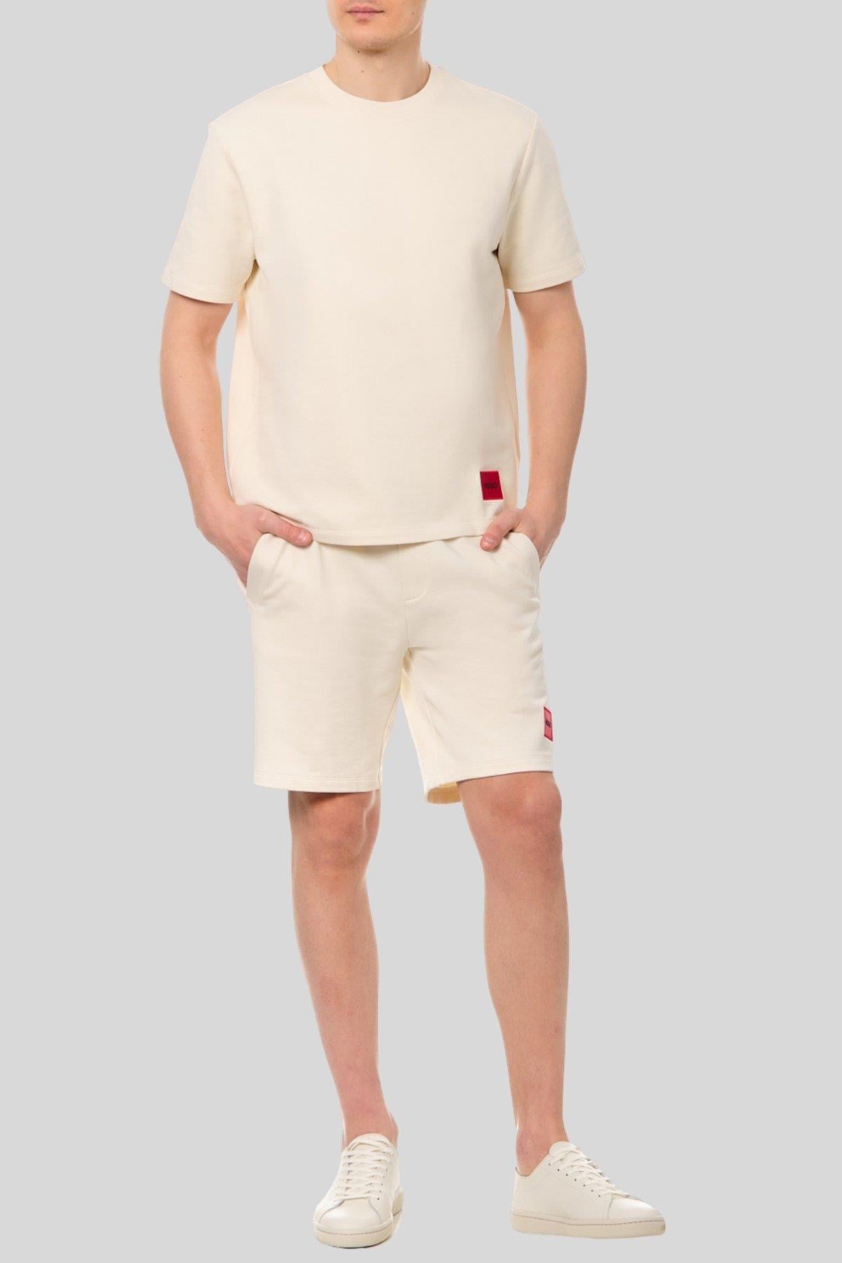 Hugo Regular Fit Erkek Bermuda Şort Beyaz