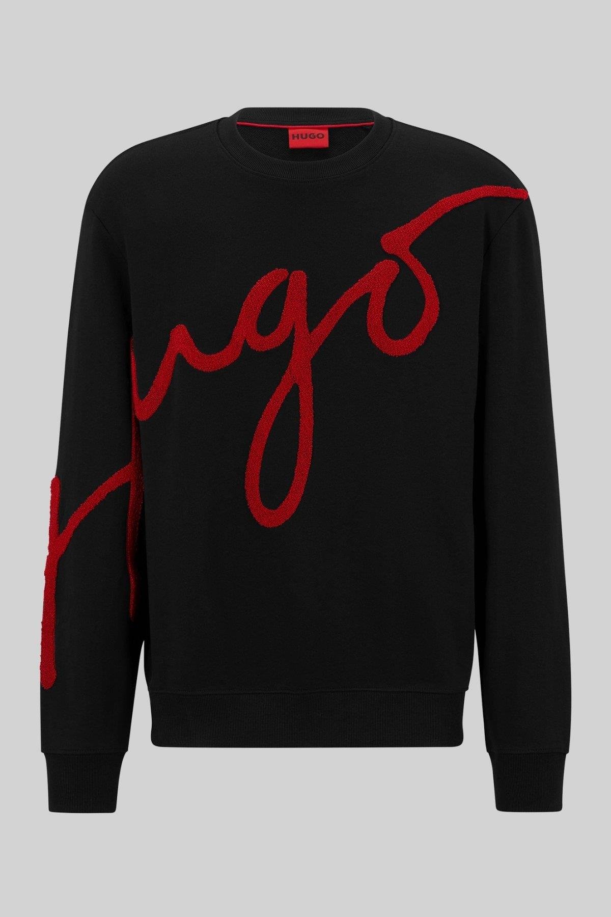 Hugo Regular Fit Erkek Sweatshirt Siyah