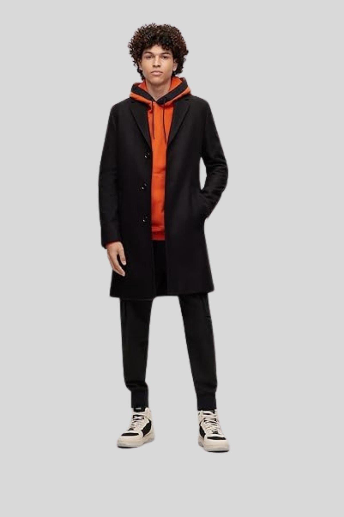 Hugo Regular Fit Kapüşonlu Erkek Sweatshirt Turuncu