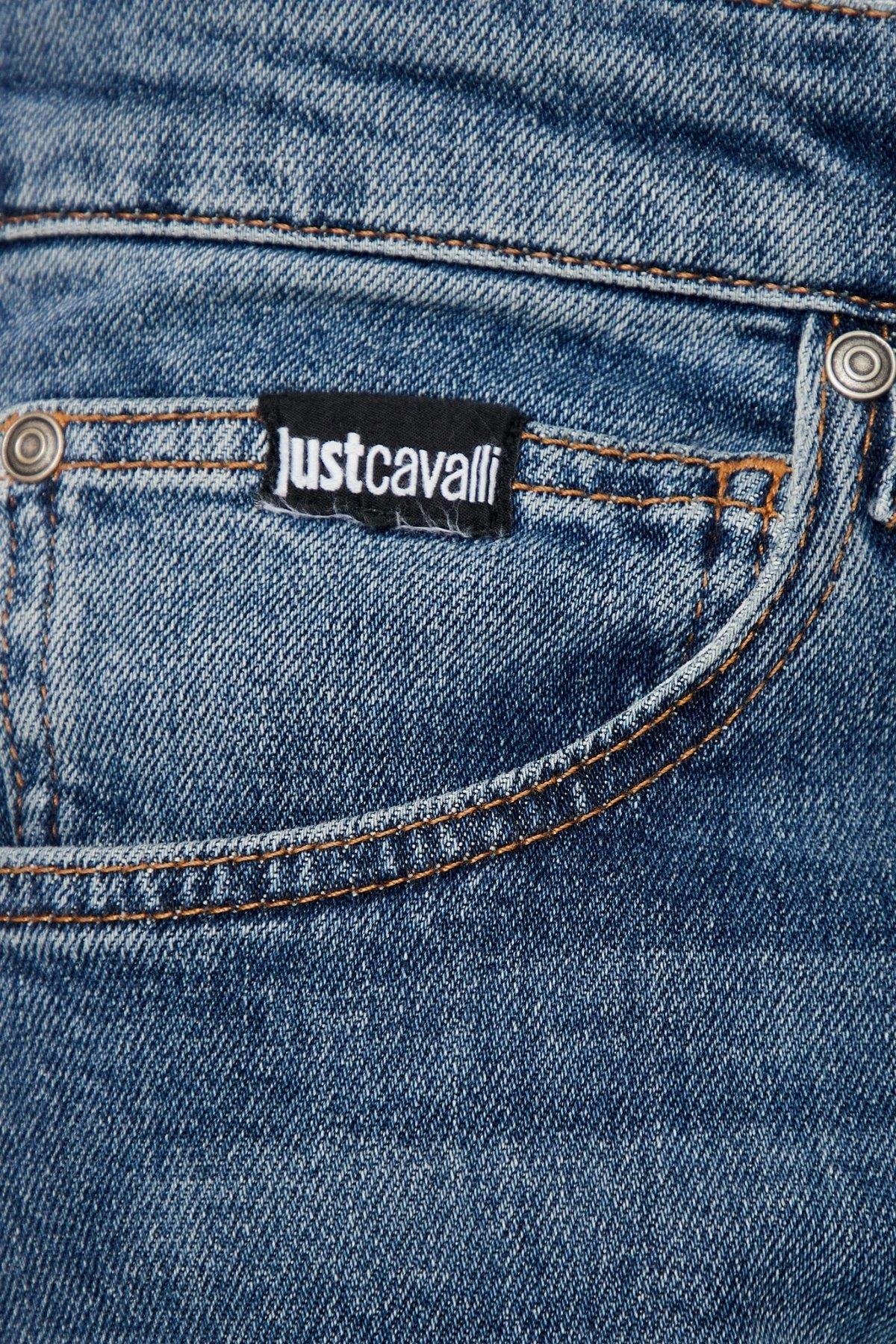 Just Cavalli Normal Paça Slim Fit Erkek Pantolon Mavi