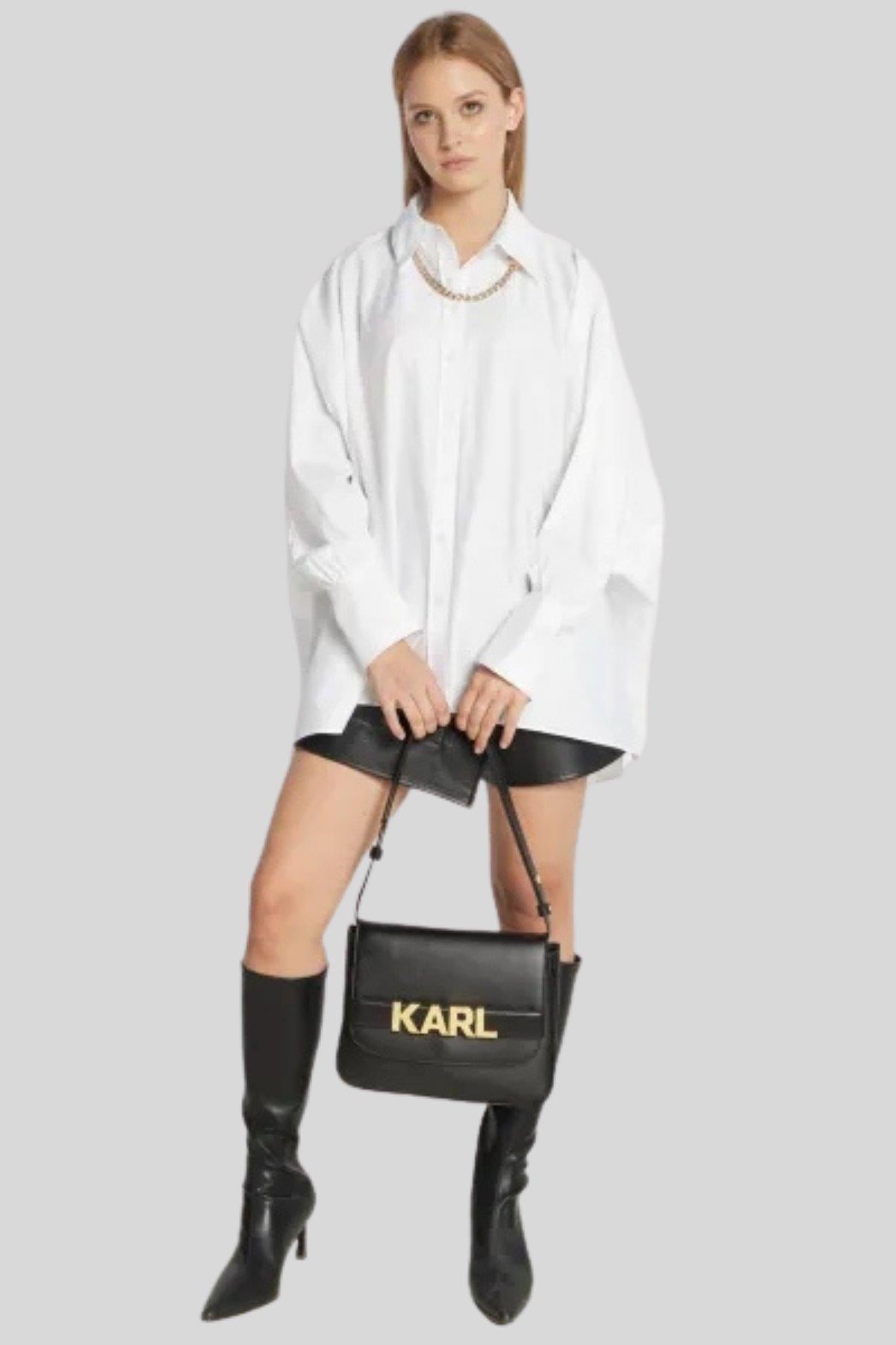 Karl Lagerfeld Kadın Omuz Çantası Siyah