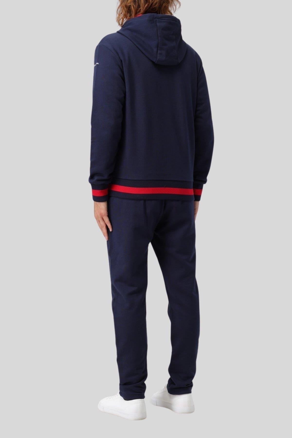 Kiton Erkek Kapşonlu Sweatshırt Mavi