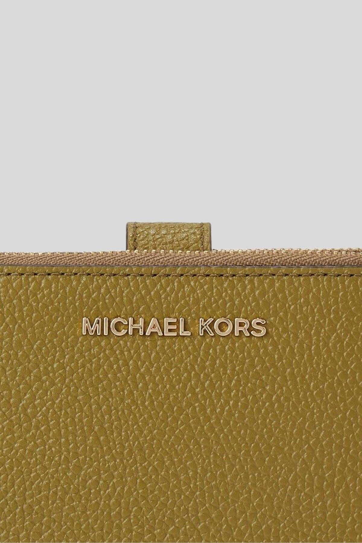 Michael Kors Kadın Çift Fermuarlı Cüzdan Yeşil