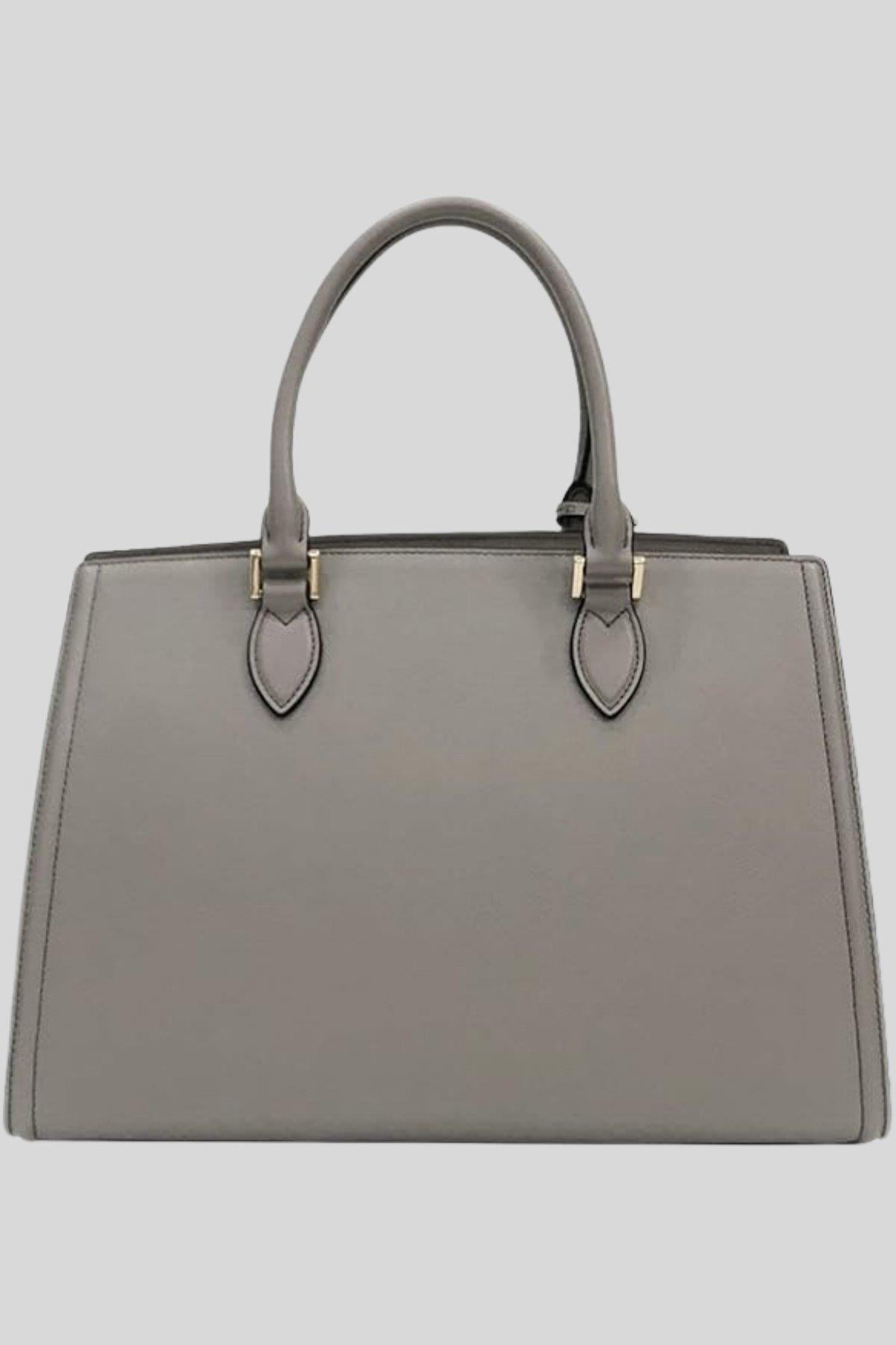 Prada Kadın Saffiano Deri Büyük El Çantası Gri
