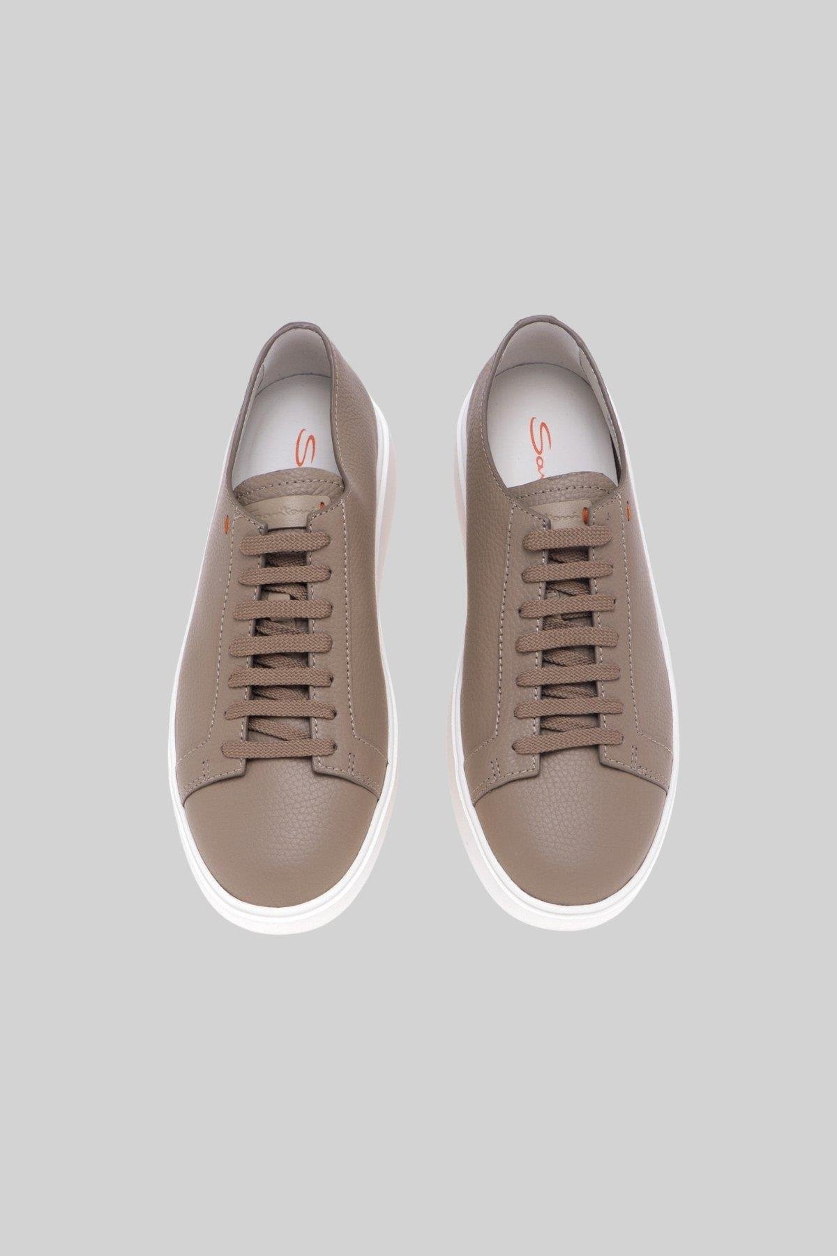 Santon Erkek Deri Sneaker Bej