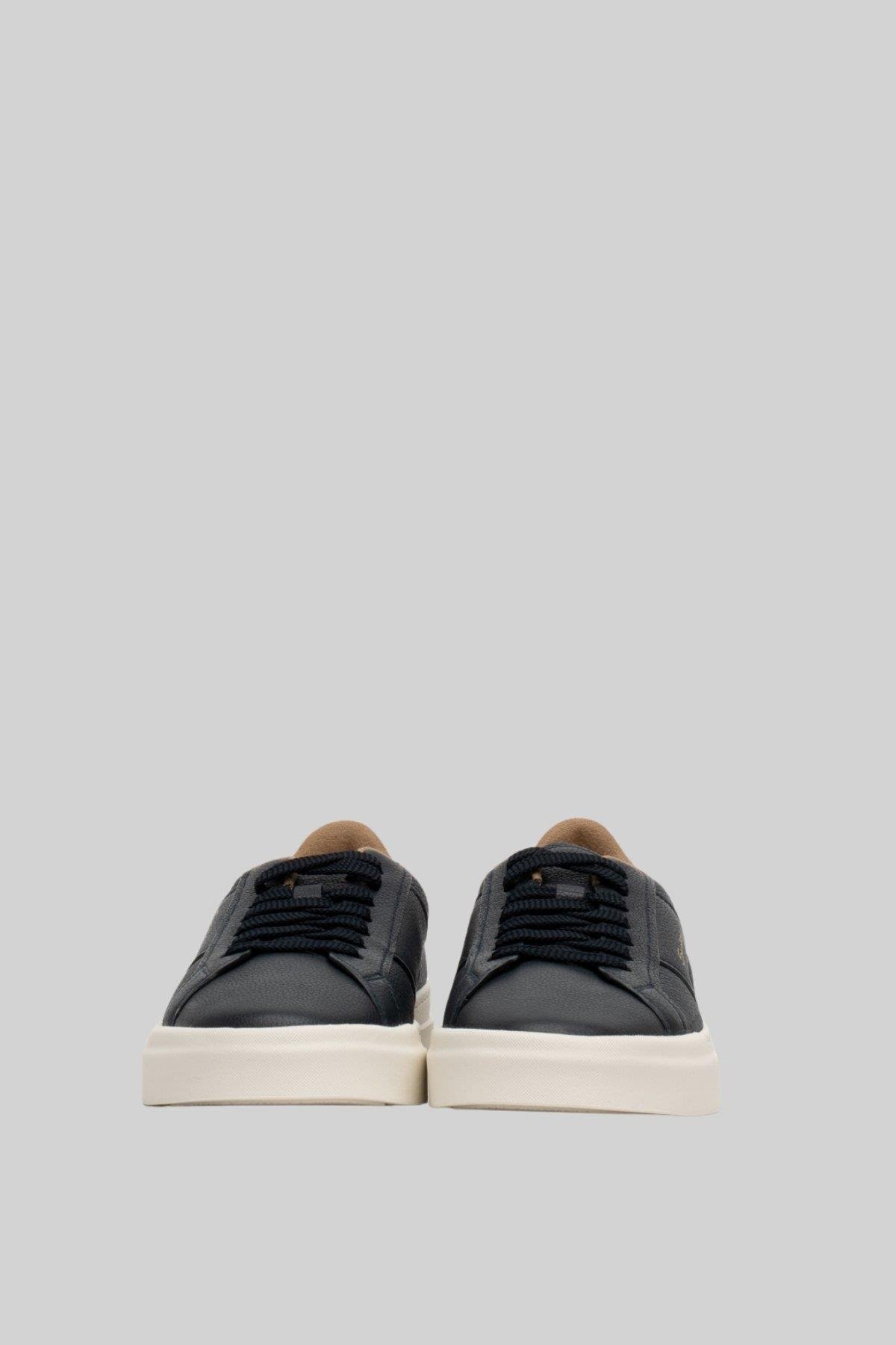 Santoni Erkek Deri Sneaker Mavi
