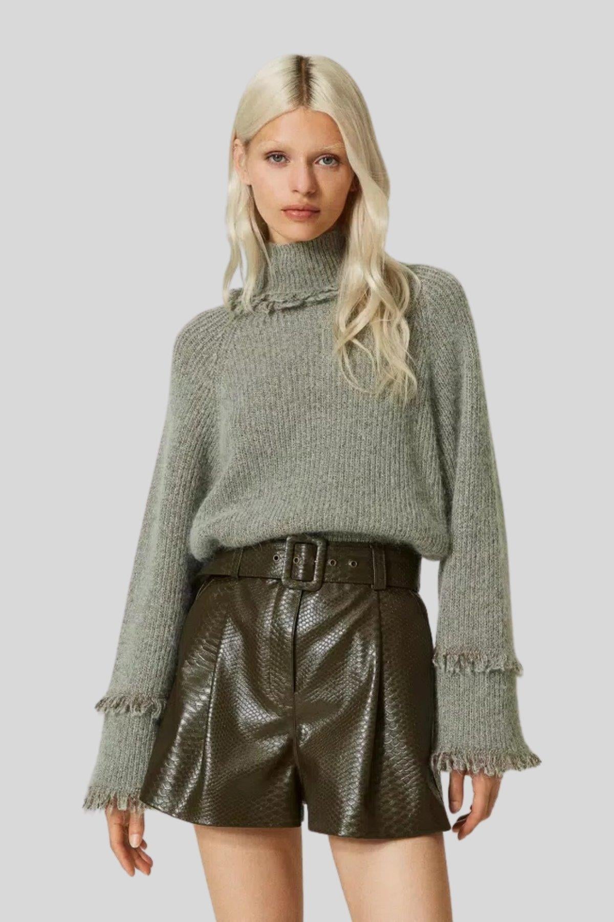 Twinset Kadın Şort Yeşil
