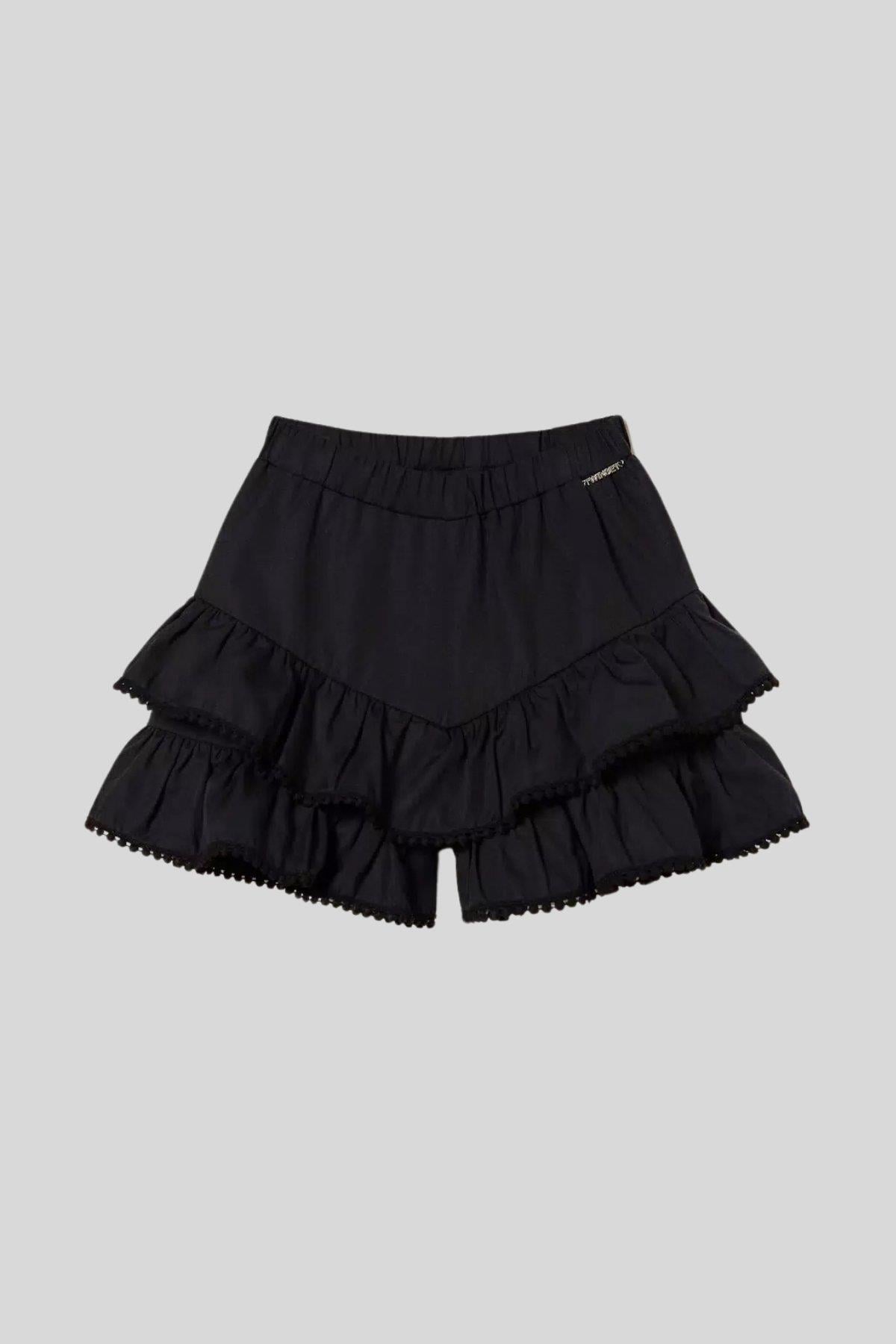 Twinset Kız Çocuk Şort Siyah
