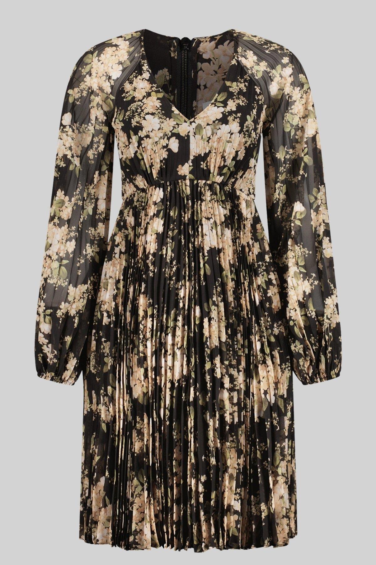 Zimmermann Kadın Sunray Pileli Mini Elbise Siyah
