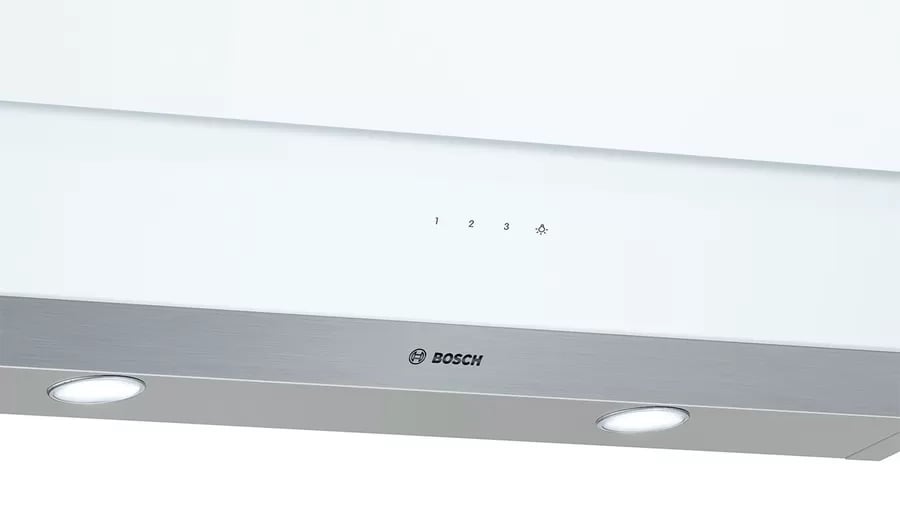 Bosch DWK095G20T Serie 2 Duvar Tipi Davlumbaz 90 cm Beyaz Cam Yüzey