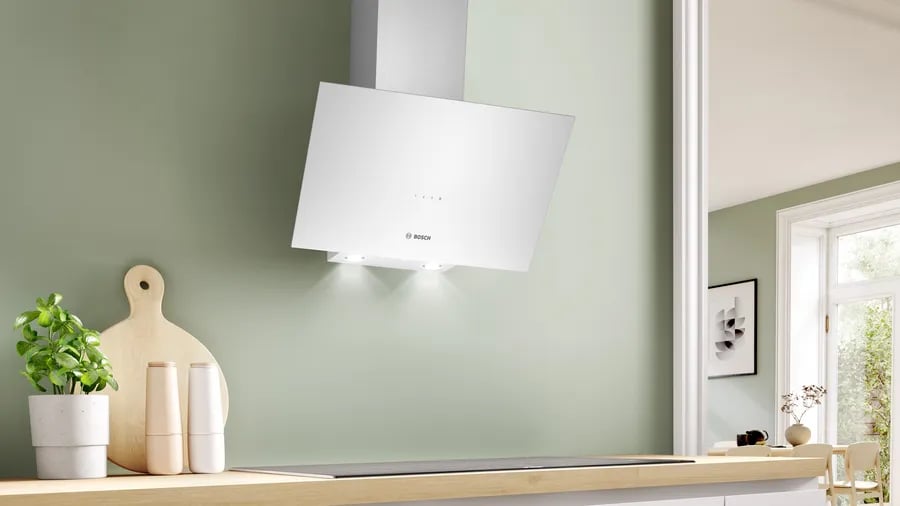 Bosch DWK64PJ20T  Serie  2 Duvar Tipi Davlumbaz 60 cm Beyaz Cam Yüzey