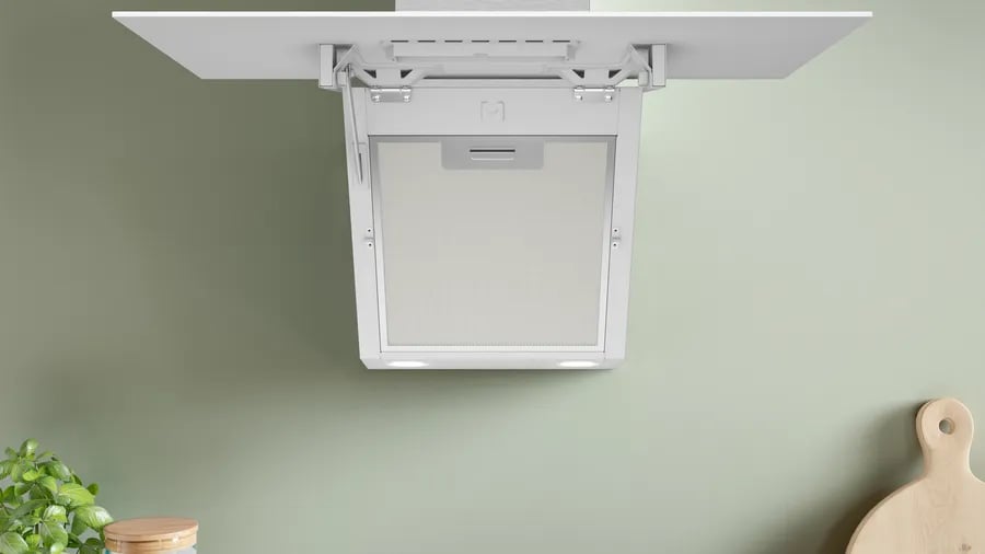 Bosch DWK64PJ20T  Serie  2 Duvar Tipi Davlumbaz 60 cm Beyaz Cam Yüzey