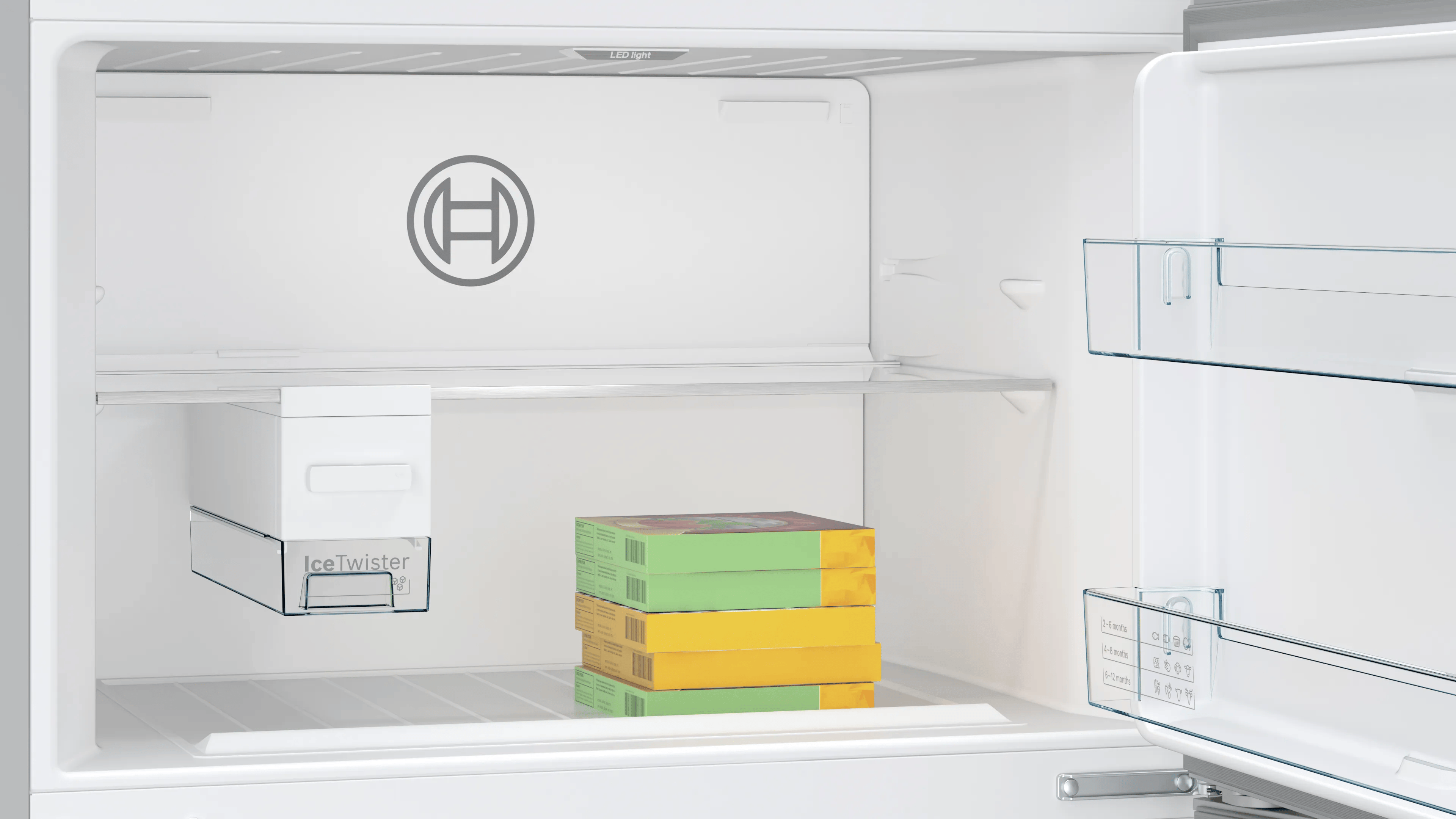 BOSCH KDN86AIE0N Serie | 6 Üstten Donduruculu Buzdolabı186 x 86 cm Kolay temizlenebilir Inox