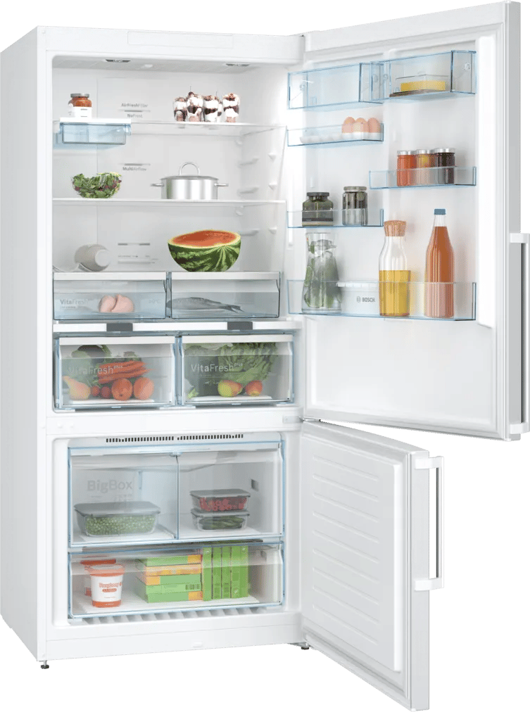 Bosch KGN86CWE0N Serie 6 Alttan Donduruculu Buzdolabı 186 x 86 cm Beyaz