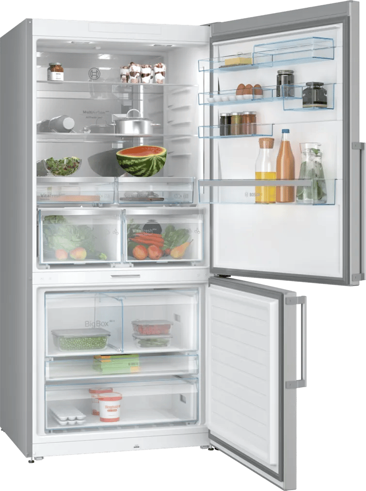 Bosch  KGP86FIC0N Serie 8 Alttan Donduruculu Buzdolabı 186 x 86 cm Kolay temizlenebilir Inox