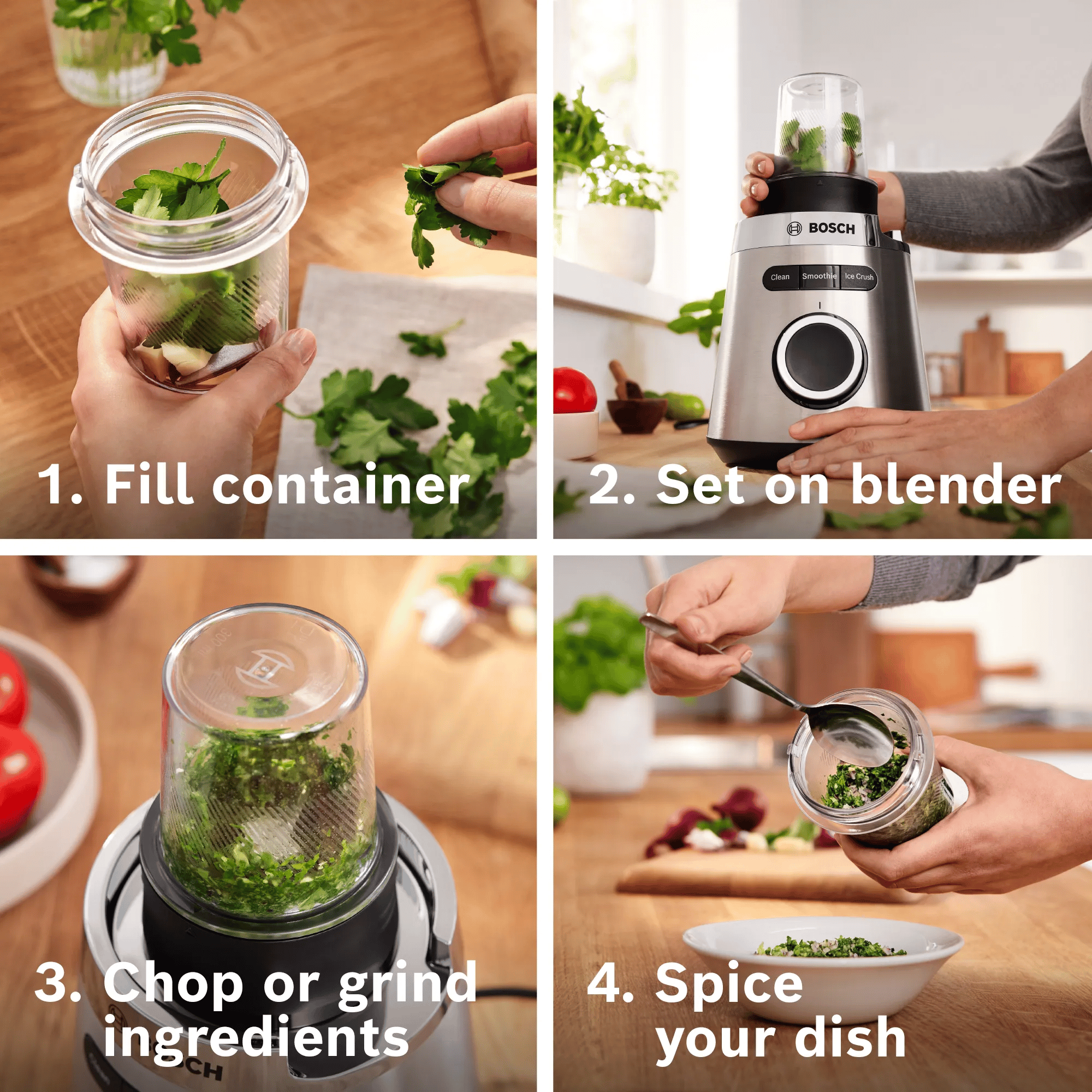 Bosch MMB6386M Blender VitaPower Serie | 4 1200 W Paslanmaz çelik