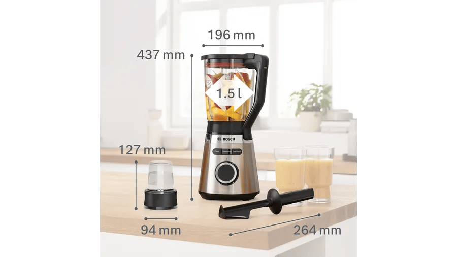 Bosch MMB6386M Blender VitaPower Serie | 4 1200 W Paslanmaz çelik