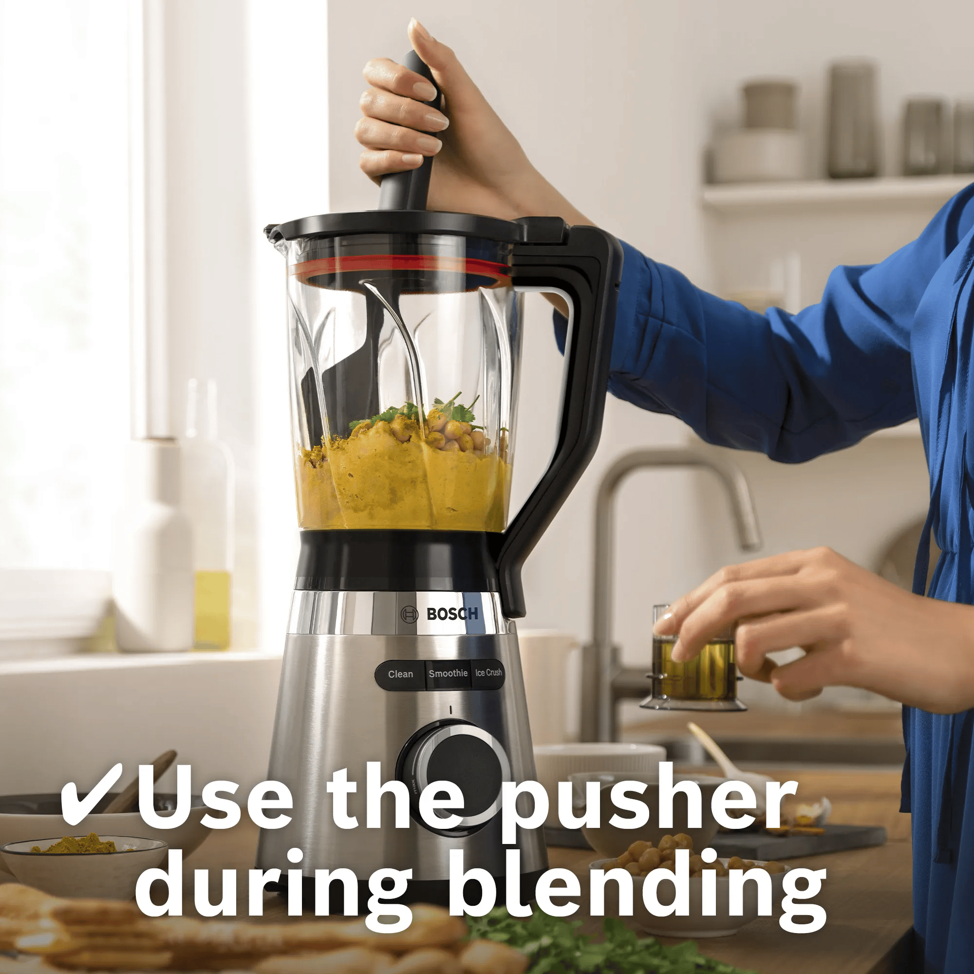 Bosch MMB6386M Blender VitaPower Serie | 4 1200 W Paslanmaz çelik